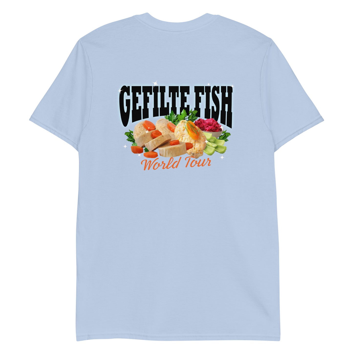 Light Blue Gefilte Fish World Tour T-Shirt