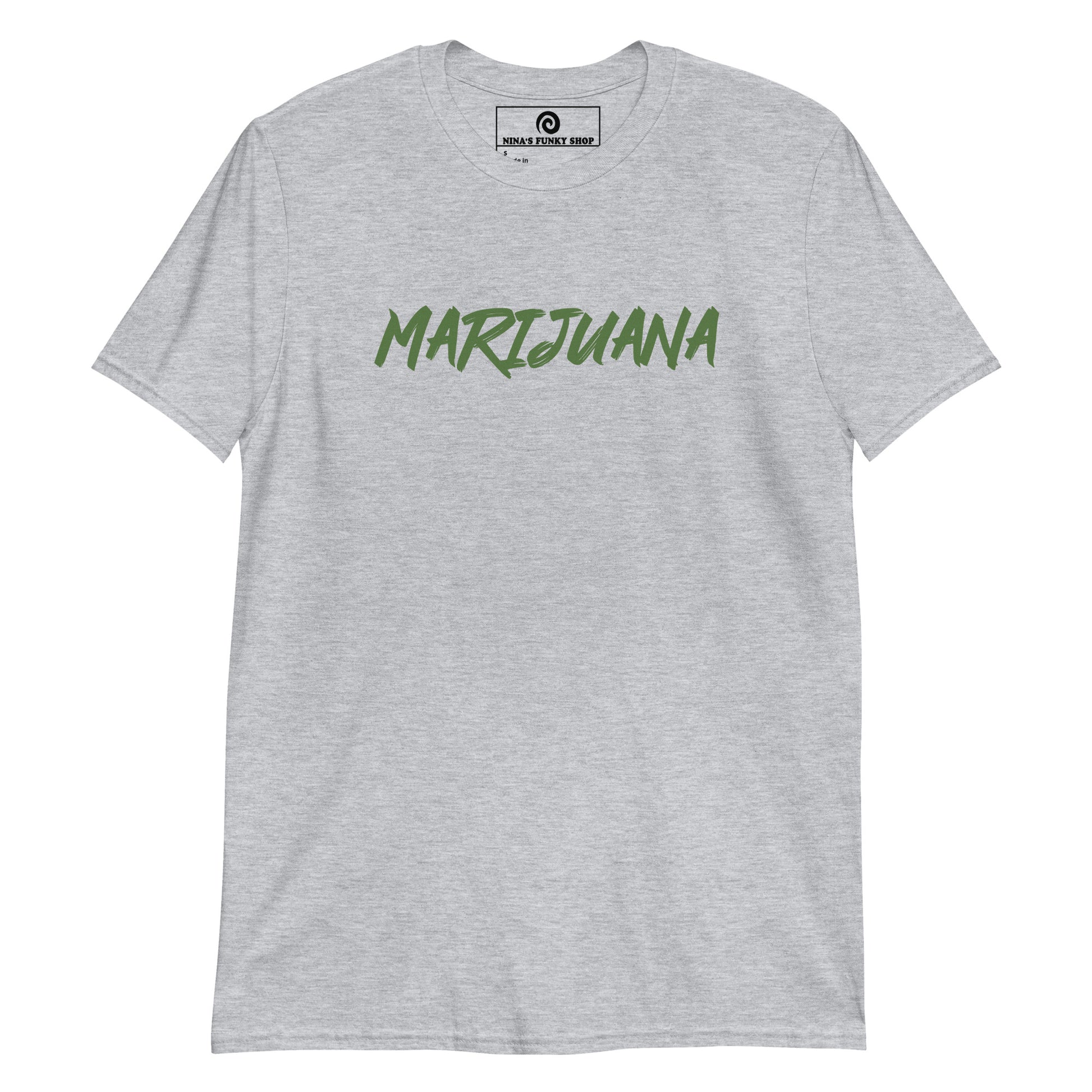 Light Gray Marijuana T-Shirt