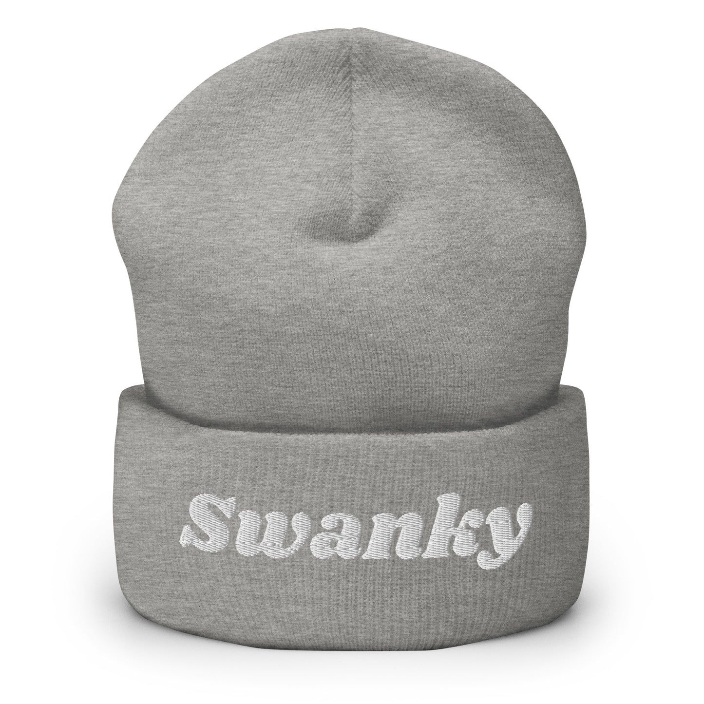 Light Gray Swanky Cuffed Beanie