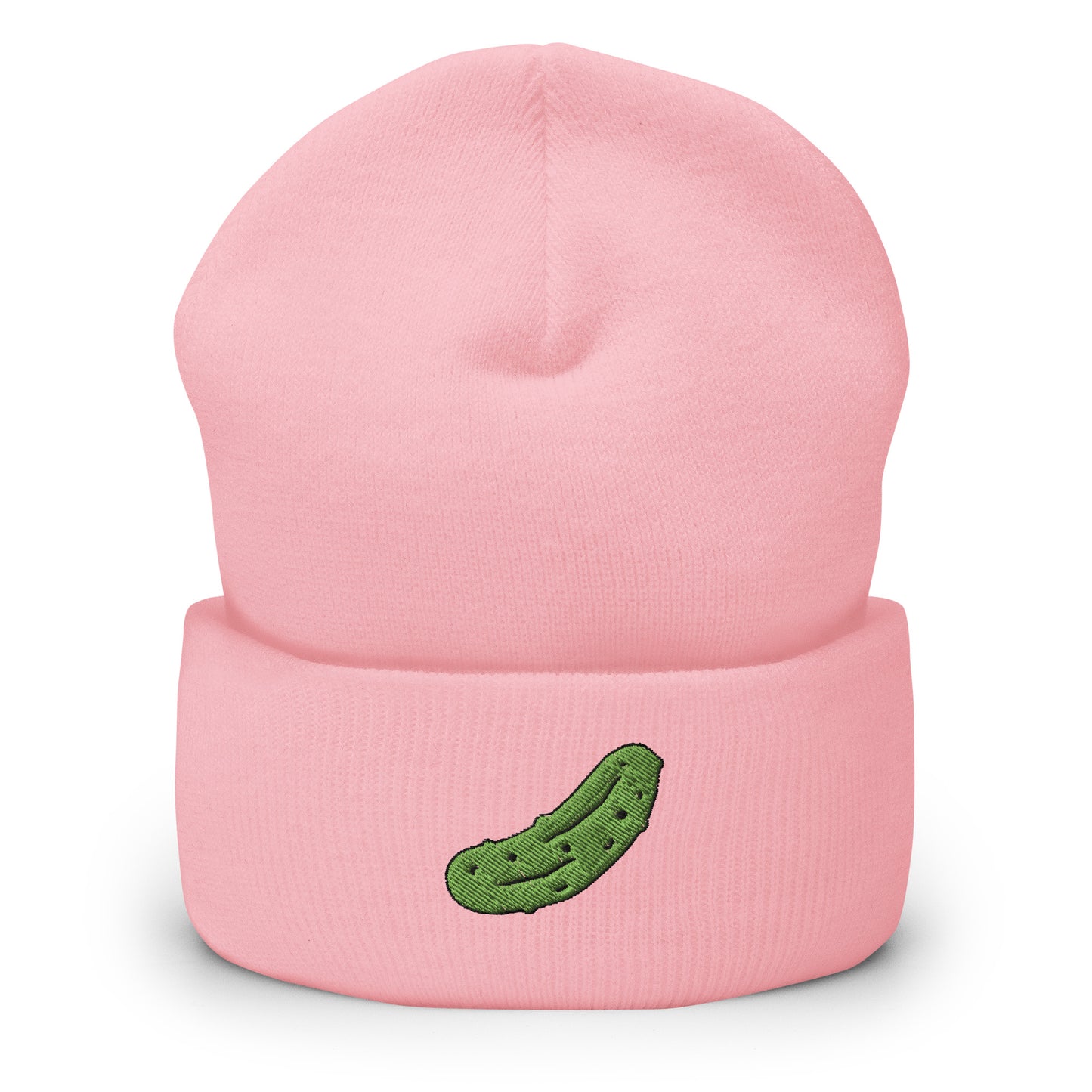Light Pink Pickle Cuffed Beanie