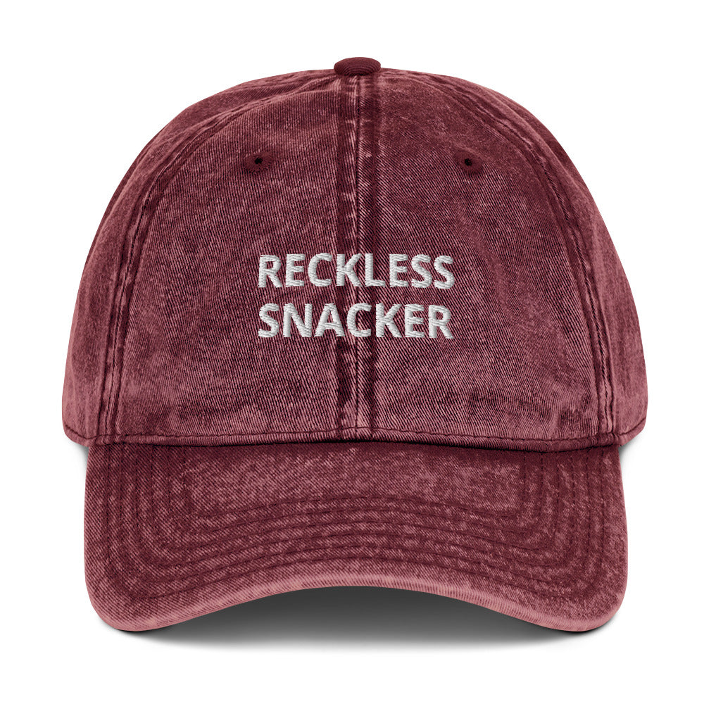 Maroon Reckless Snacker Vintage Dad Hat