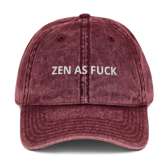 Maroon Zen As Fuck Vintage Dad Hat