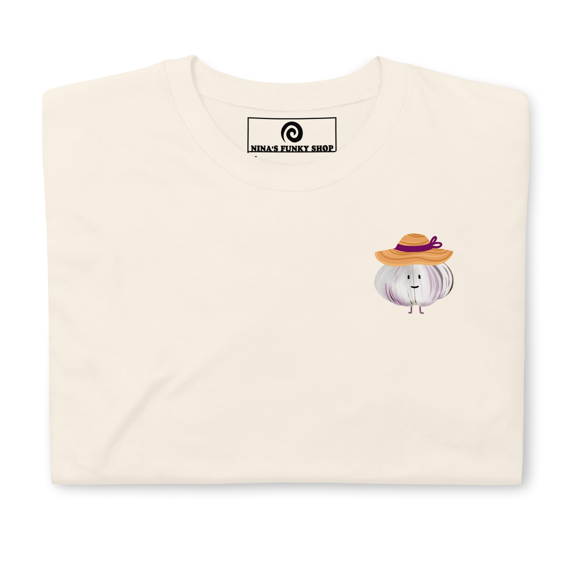 Natural Color Front - It's Okay To Be Different Garlic Sunhat T-Shirt - Front & Back