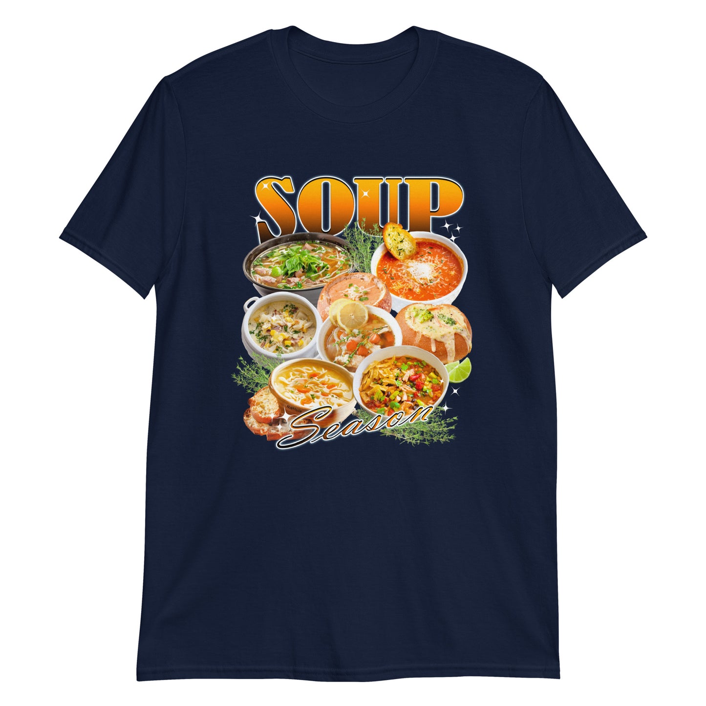 Navy 90s Soup Season T-Shirt