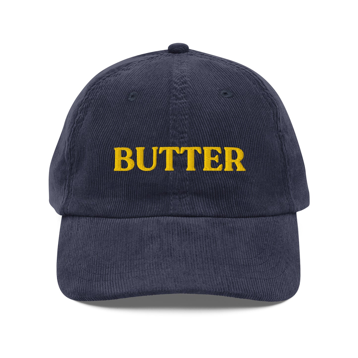 Navy Butter Corduroy Hat