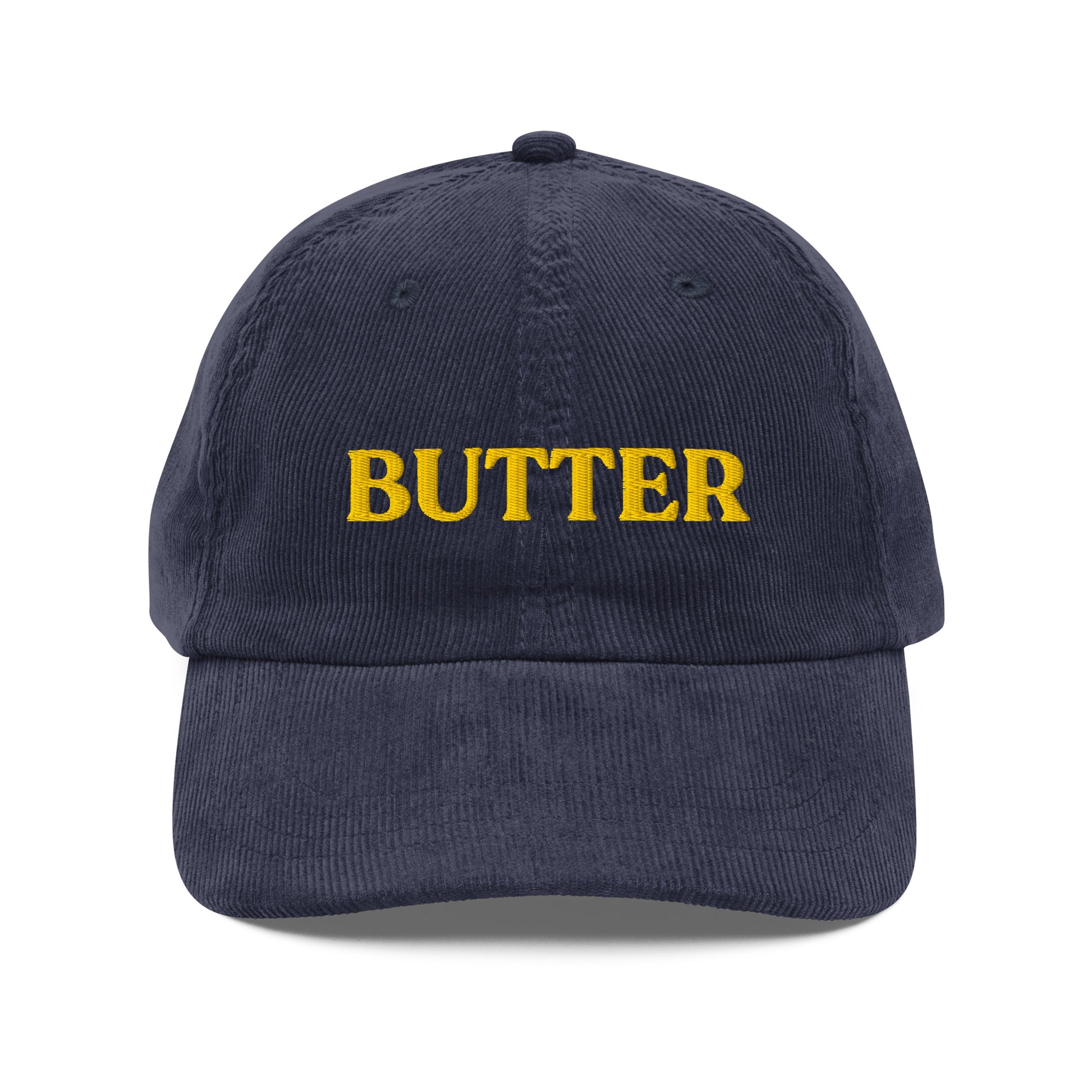 Navy Butter Corduroy Hat
