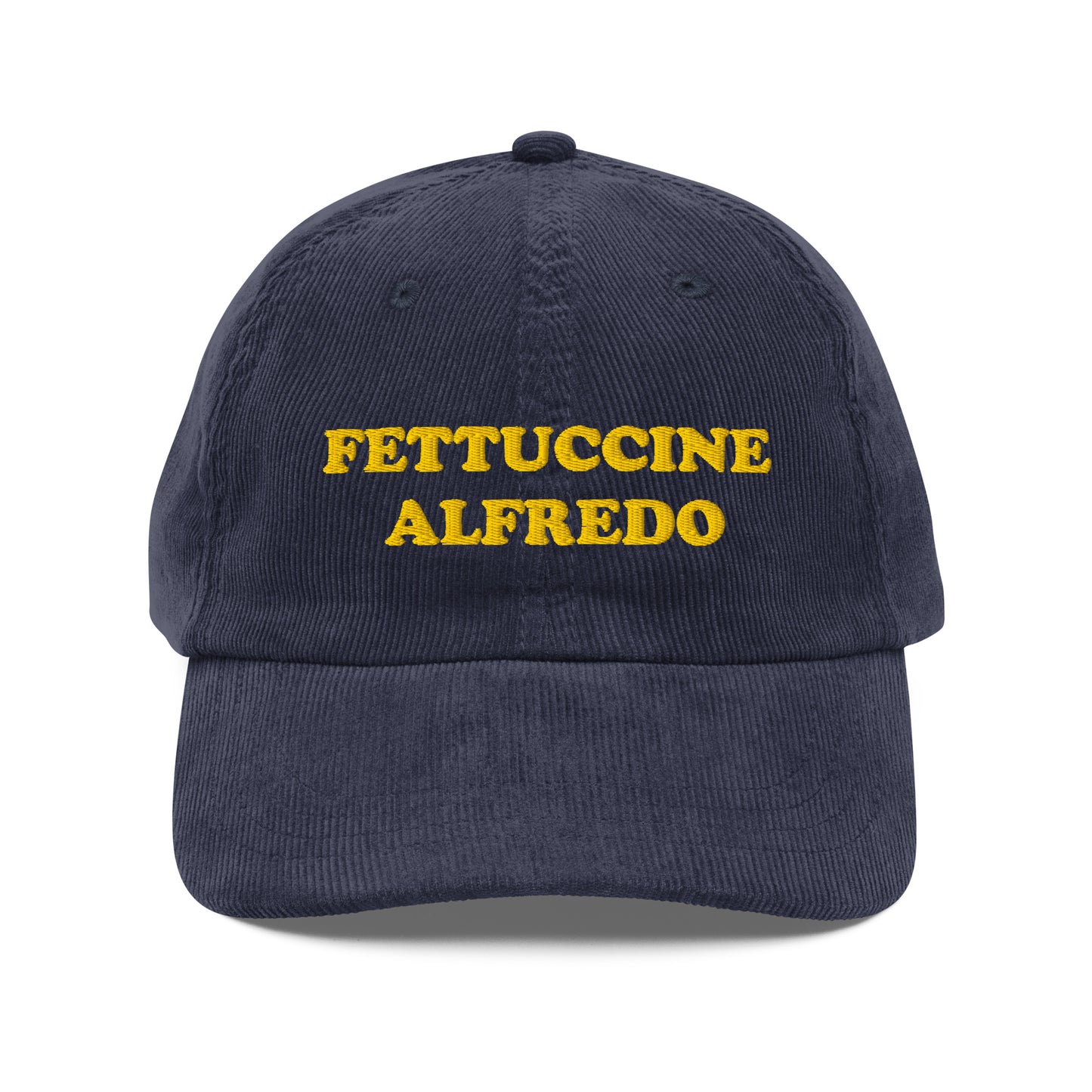 Navy Fettuccine Alfredo Corduroy Hat