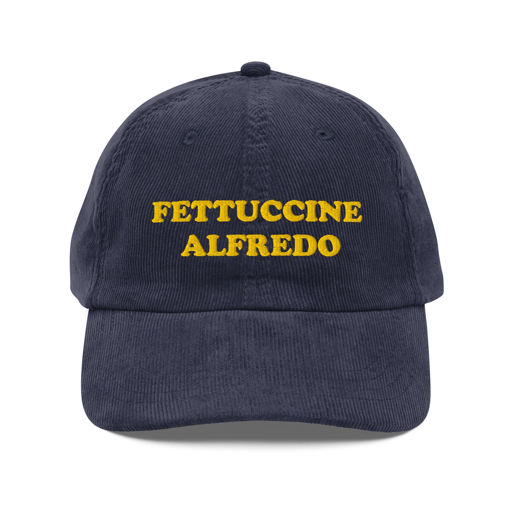 Navy Fettuccine Alfredo Corduroy Hat