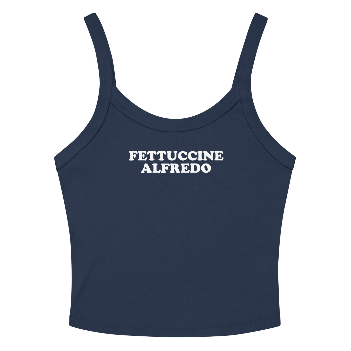 Navy Fettuccine Alfredo Tank Top