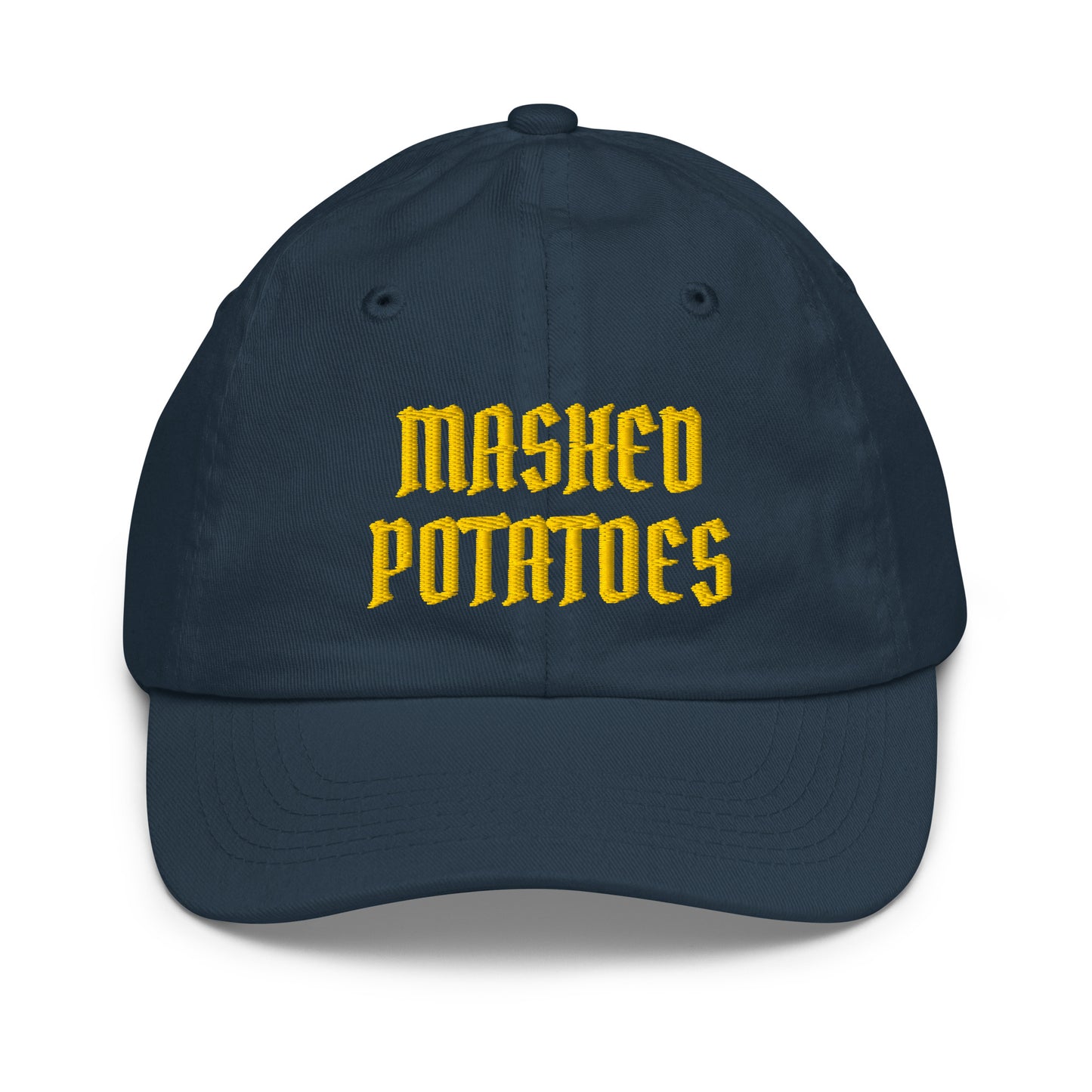 Navy Old Fashioned Mashed Potatoes Kids Baseball Hat