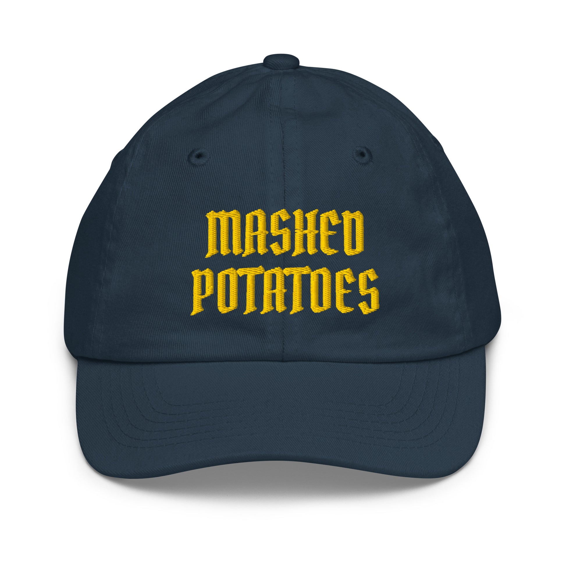 Navy Old Fashioned Mashed Potatoes Kids Baseball Hat