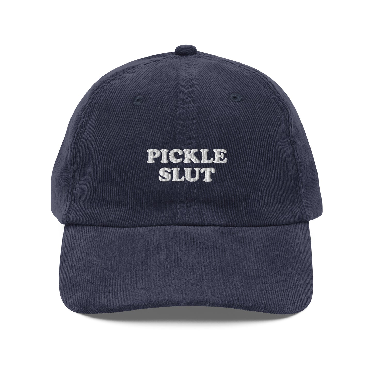 Navy Pickle Slut Corduroy Hat
