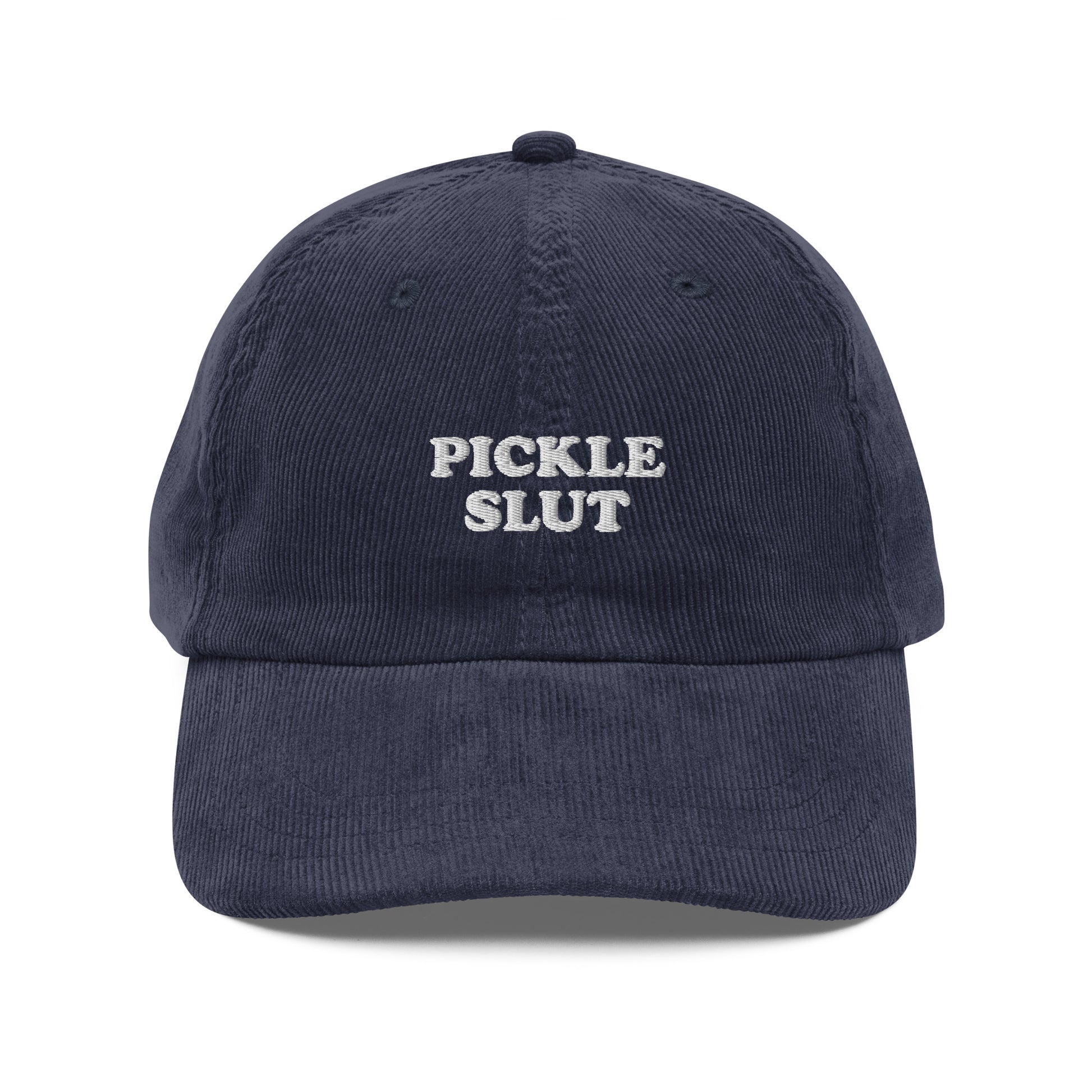 Navy Pickle Slut Corduroy Hat