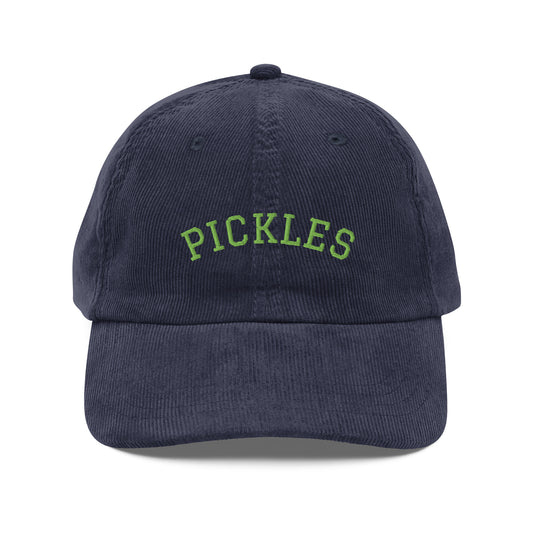 Navy Pickles Corduroy Hat