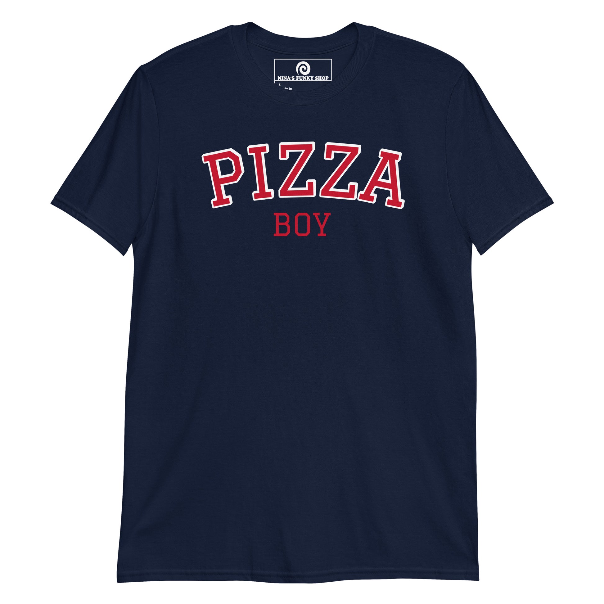 Navy Pizza Boy T-Shirt