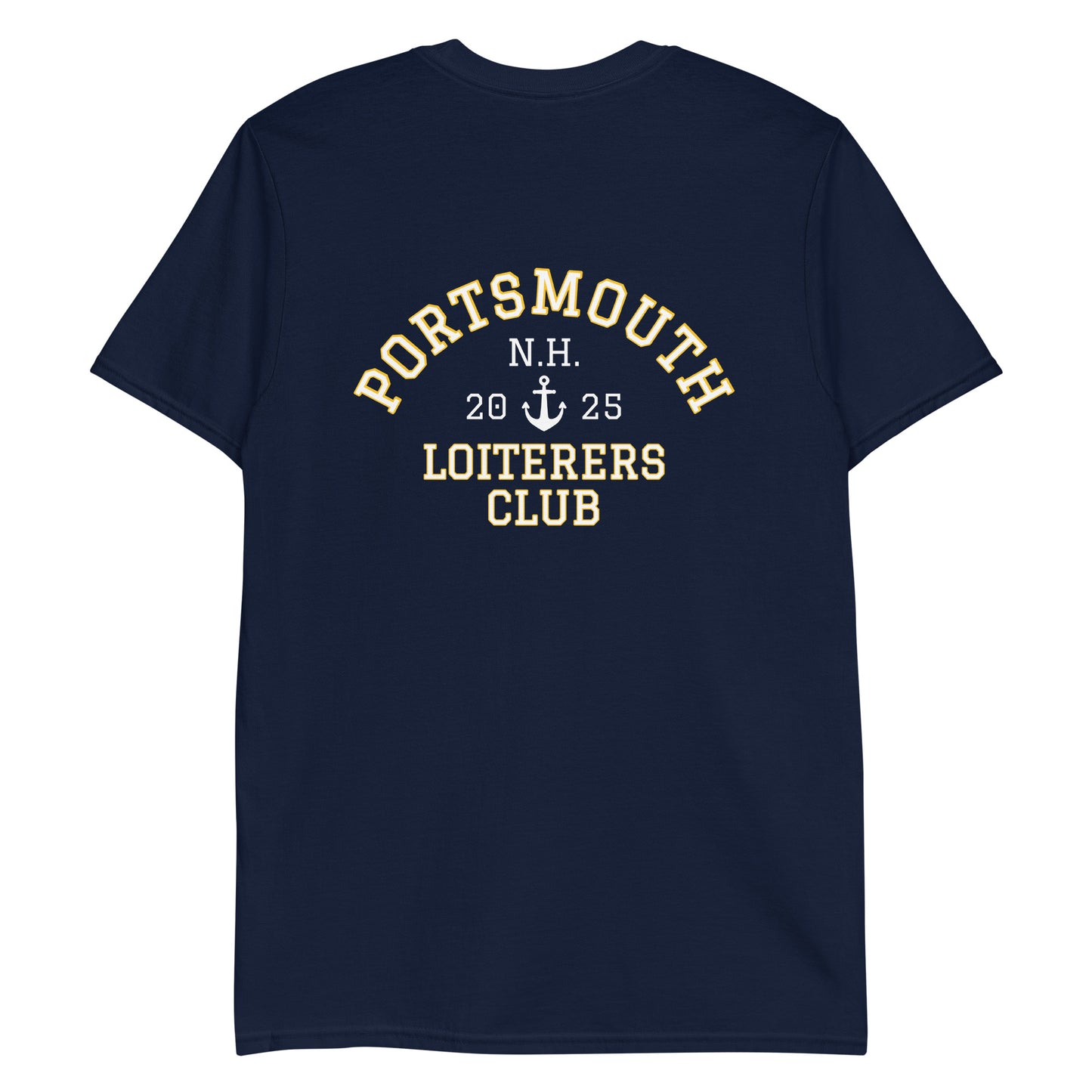 Navy Portsmouth N.H. Loiterers Club T-Shirt
