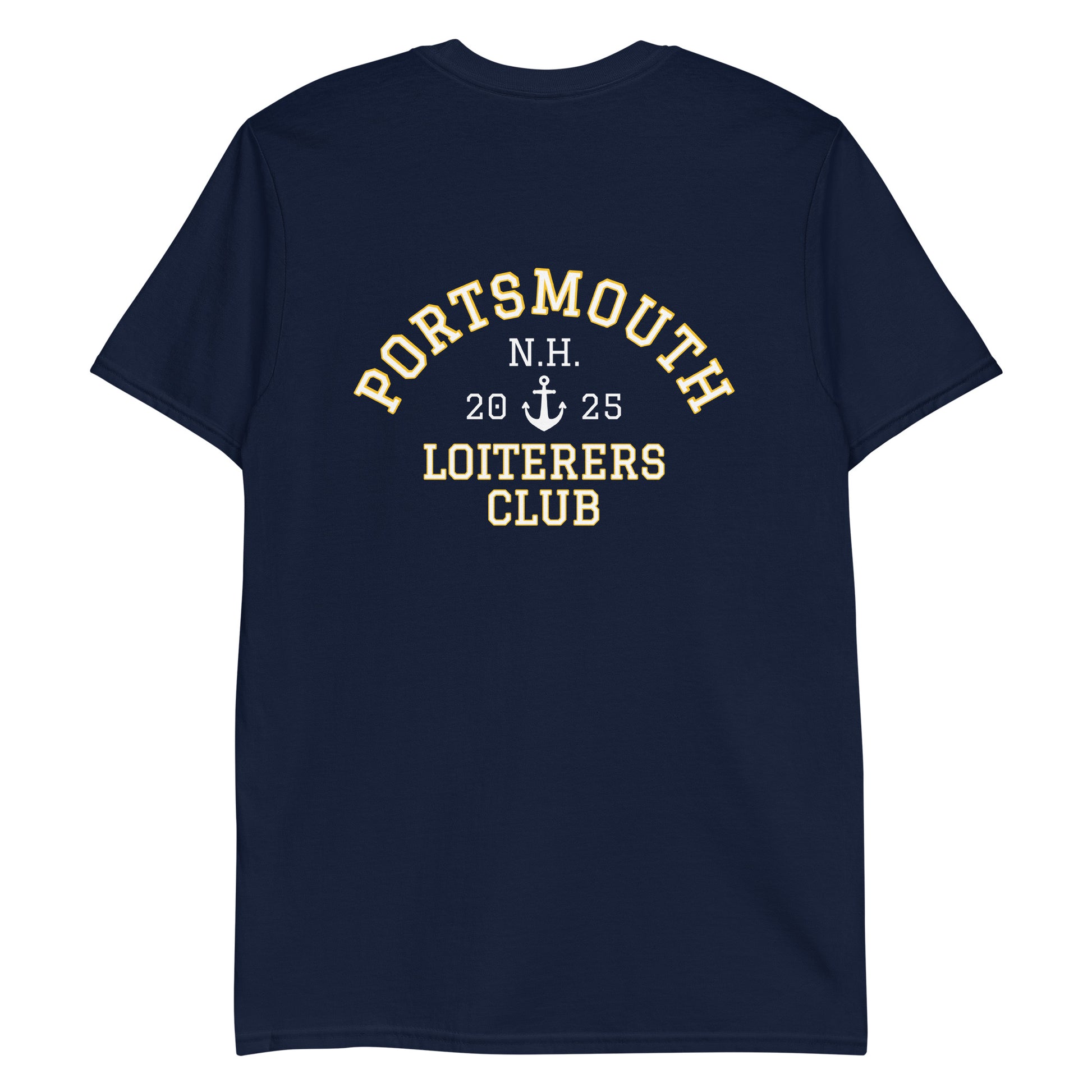 Navy Portsmouth N.H. Loiterers Club T-Shirt