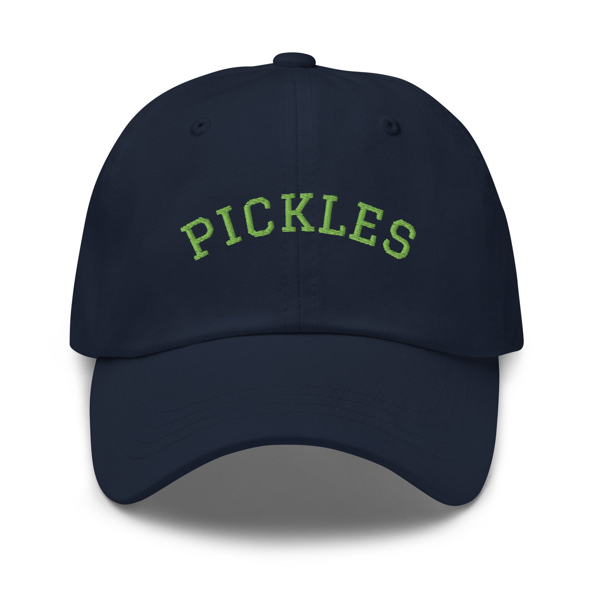 Navy Varsity Style Pickles Dad Hat