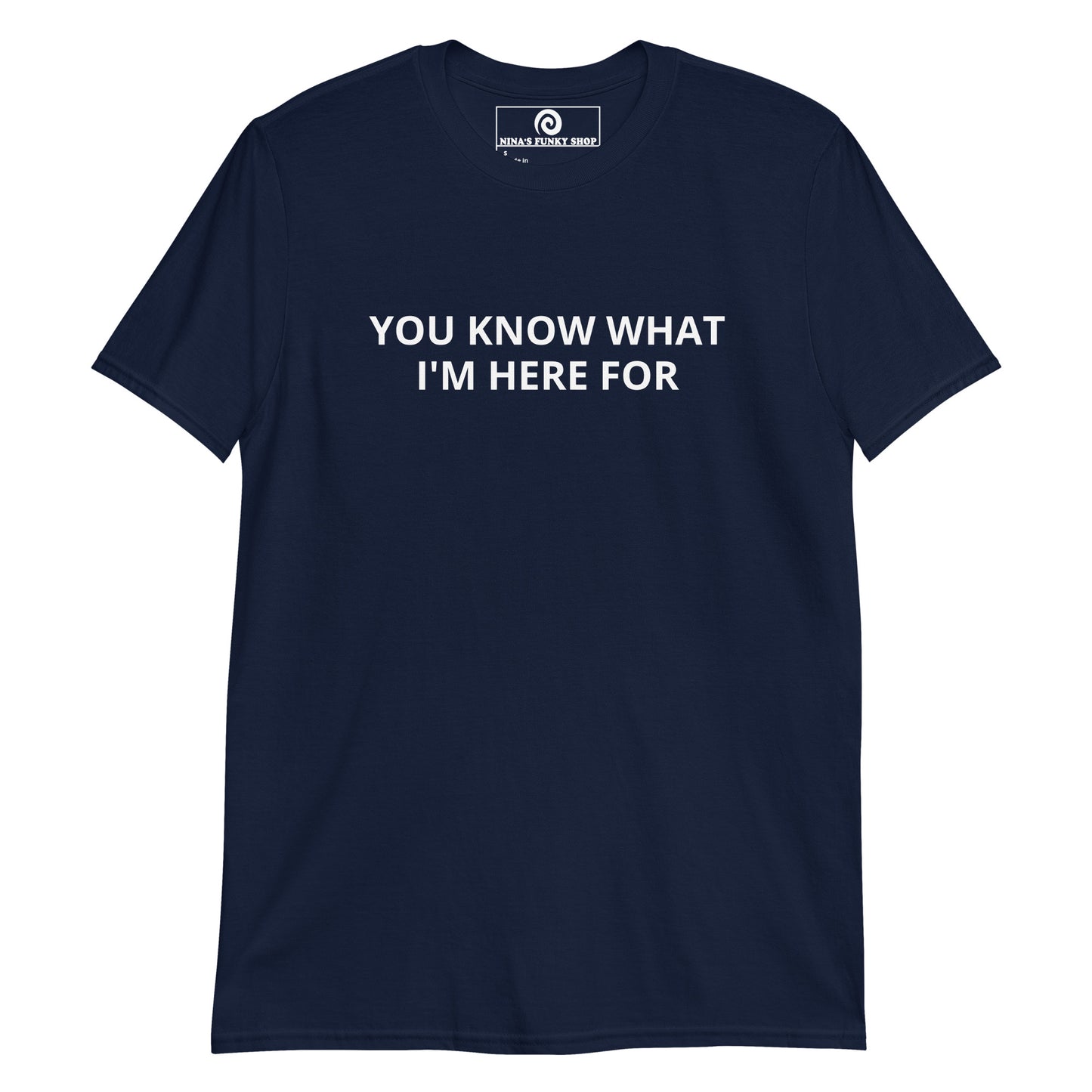 Navy You Know What I'm Here For T-Shirt