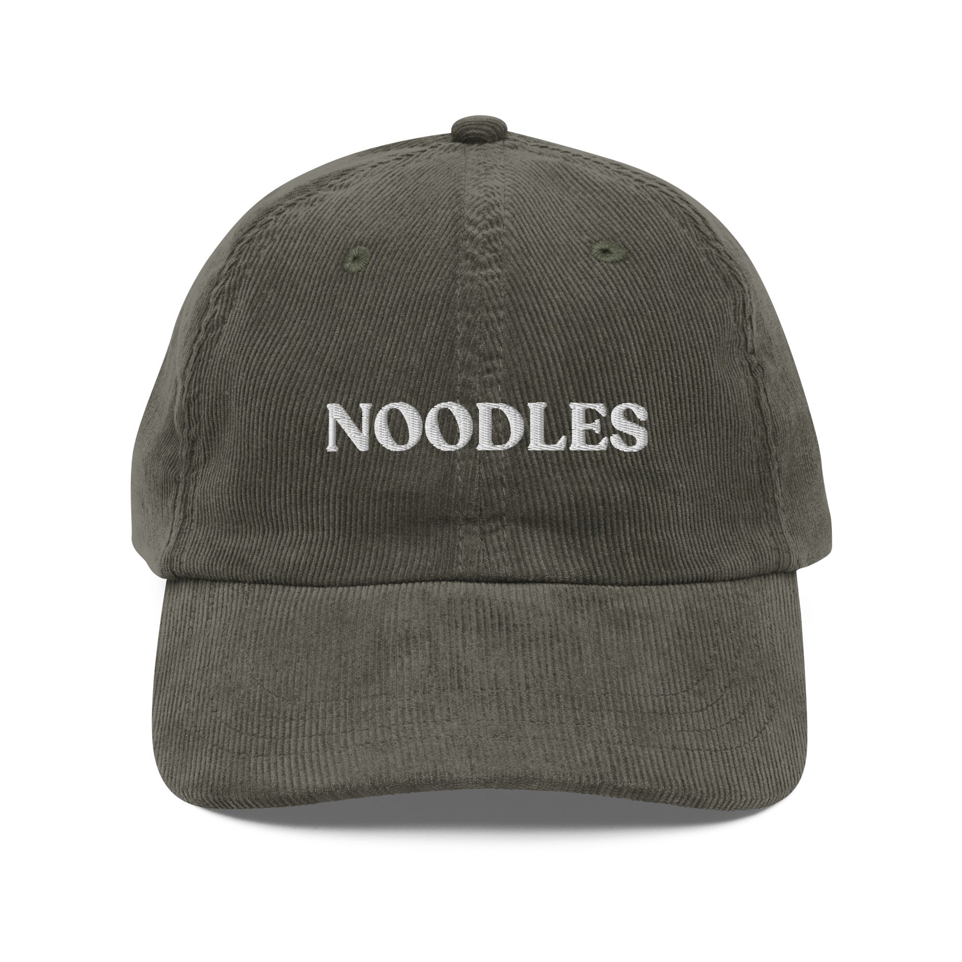 Olive Green Noodles Corduroy Hat