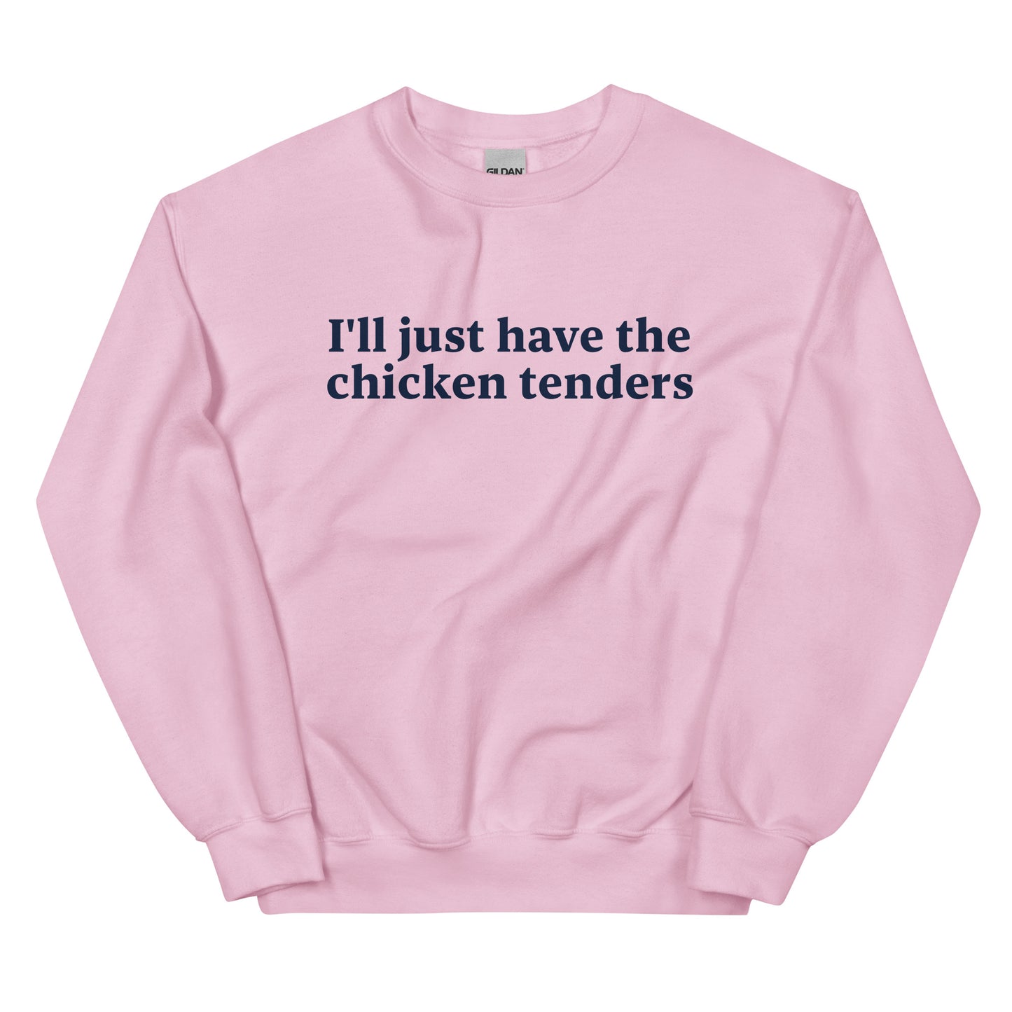 Pink Chicken Tenders Crewneck Sweatshirt