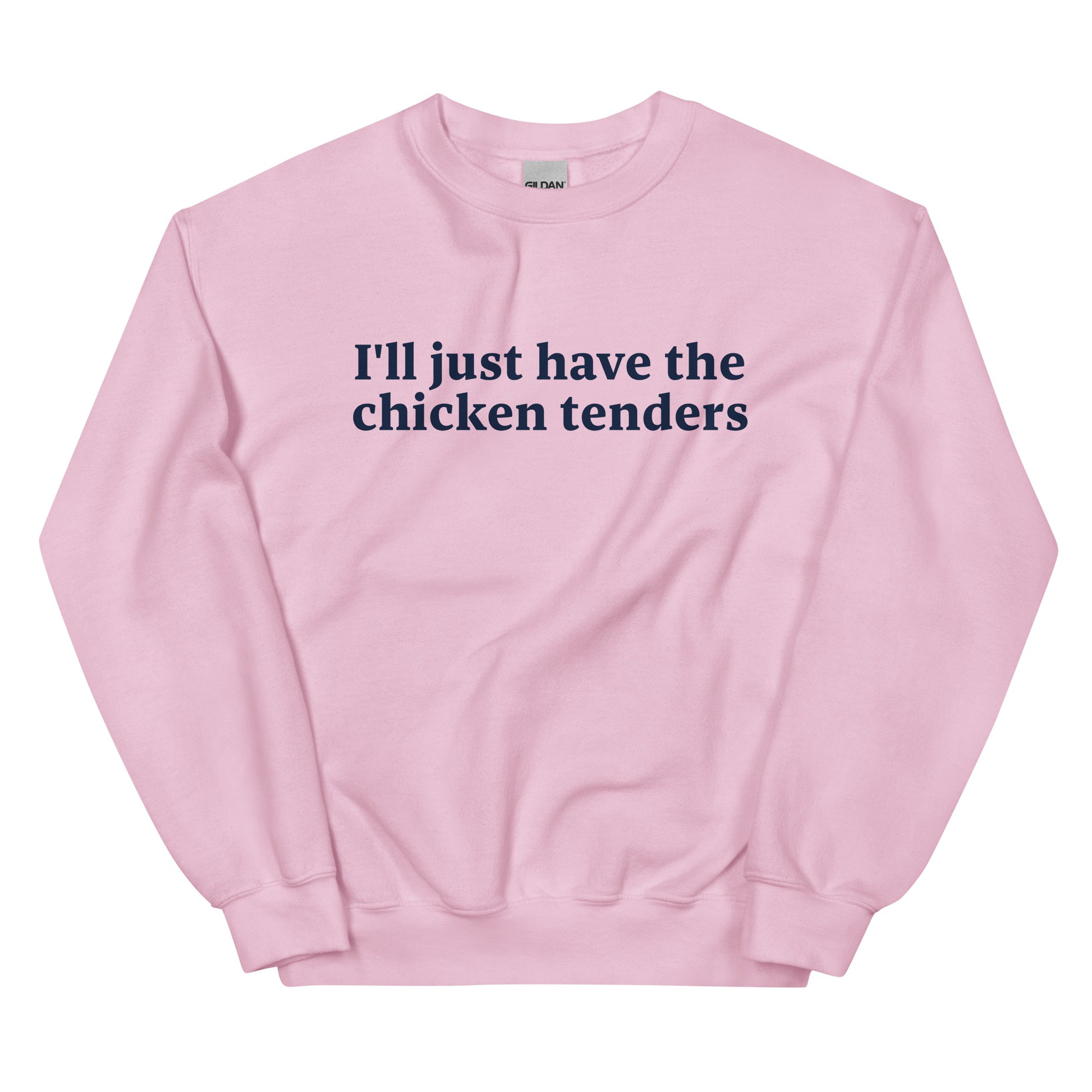 Pink Chicken Tenders Crewneck Sweatshirt