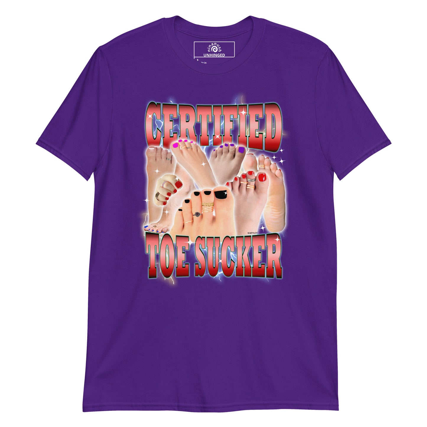 Purple Certified Toe Sucker T-Shirt