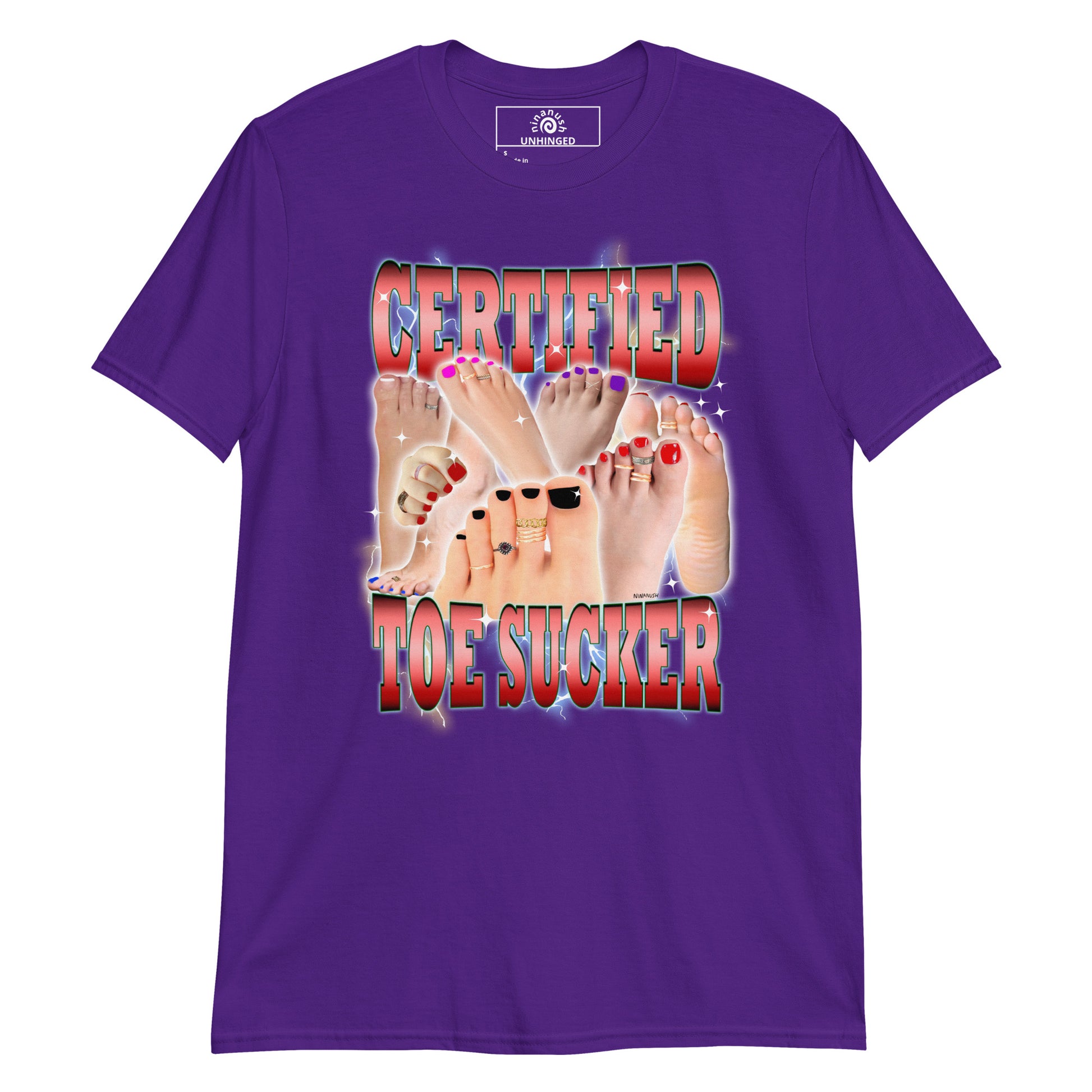 Purple Certified Toe Sucker T-Shirt