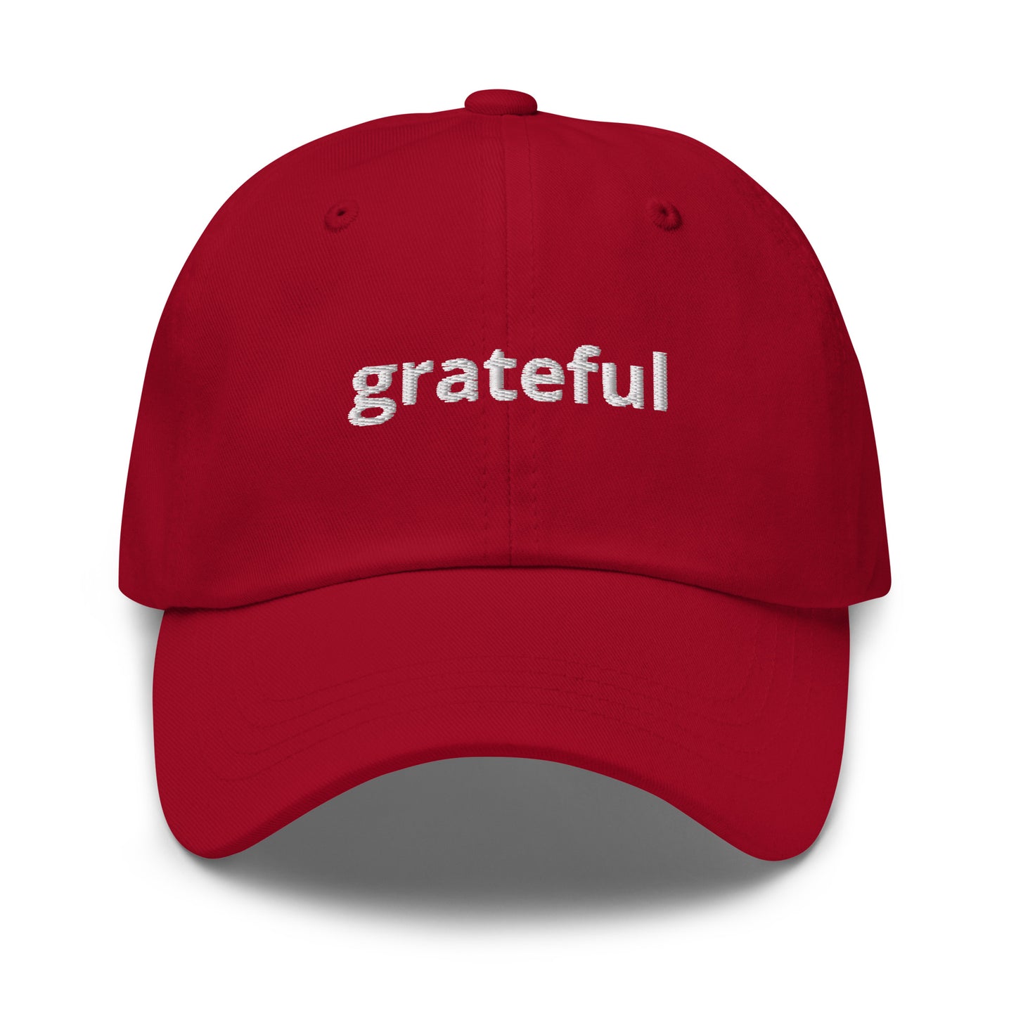 Red Grateful Dad Hat