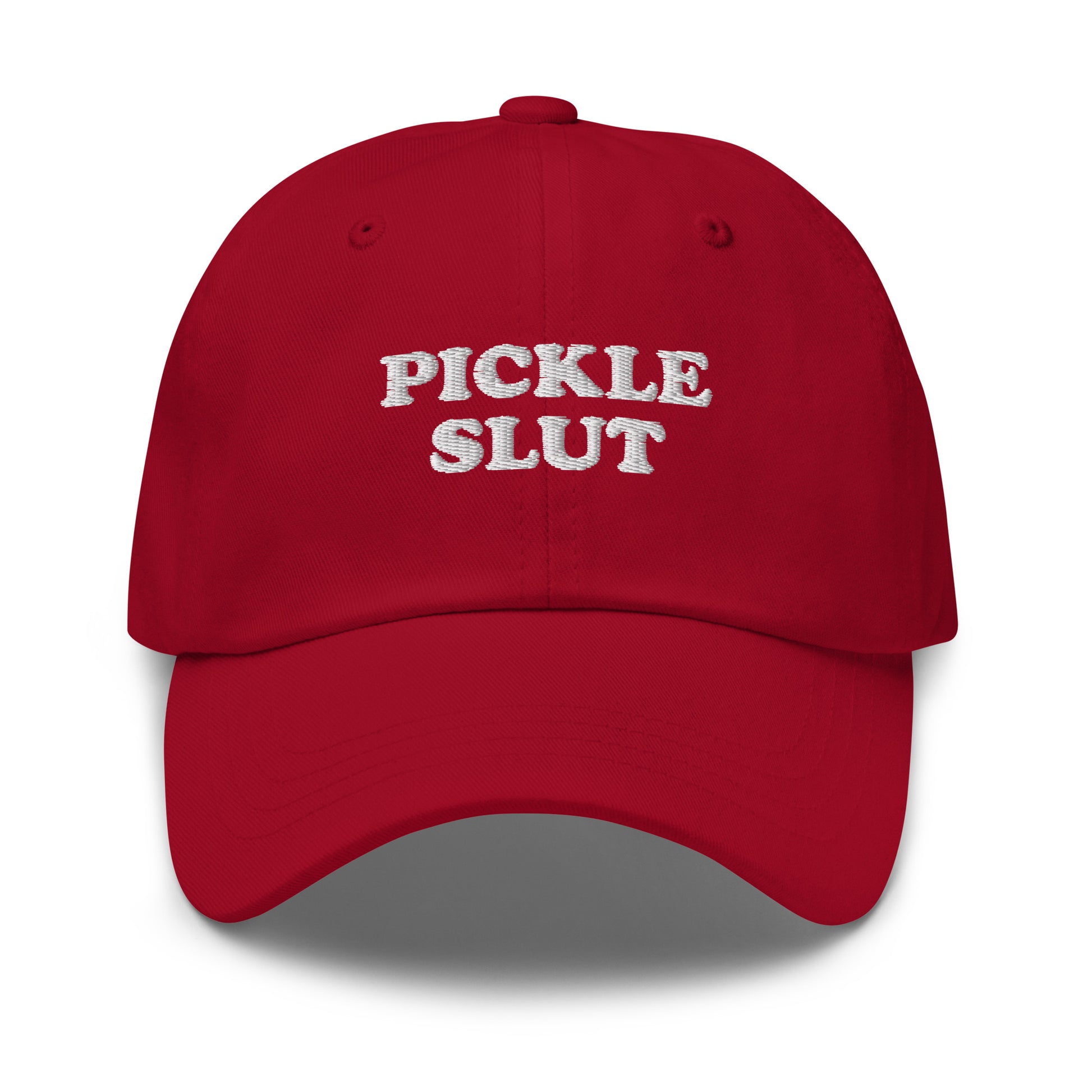 Red Pickle Slut Dad Hat