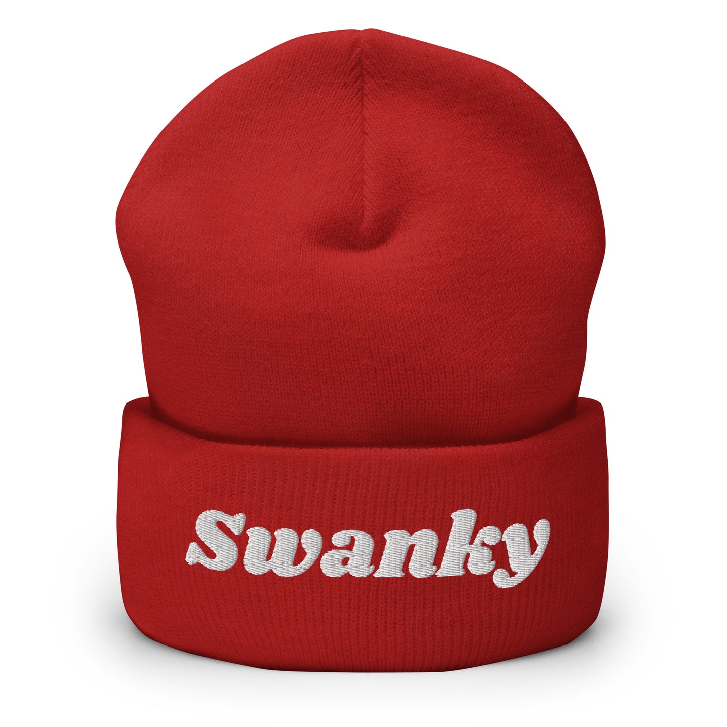 Red Swanky Cuffed Beanie