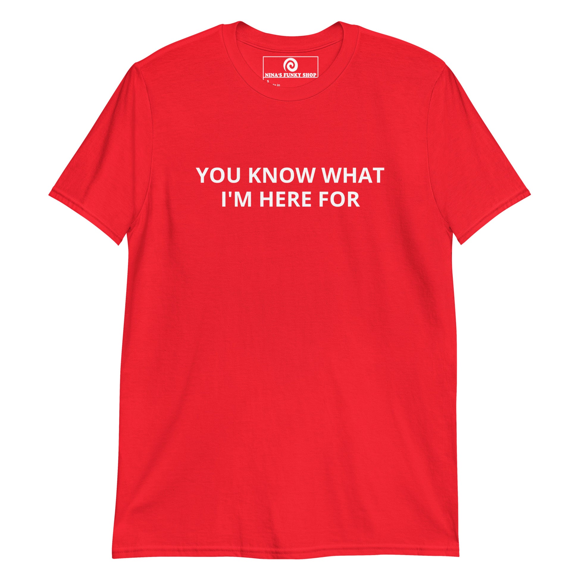Red You Know What I'm Here For T-Shirt