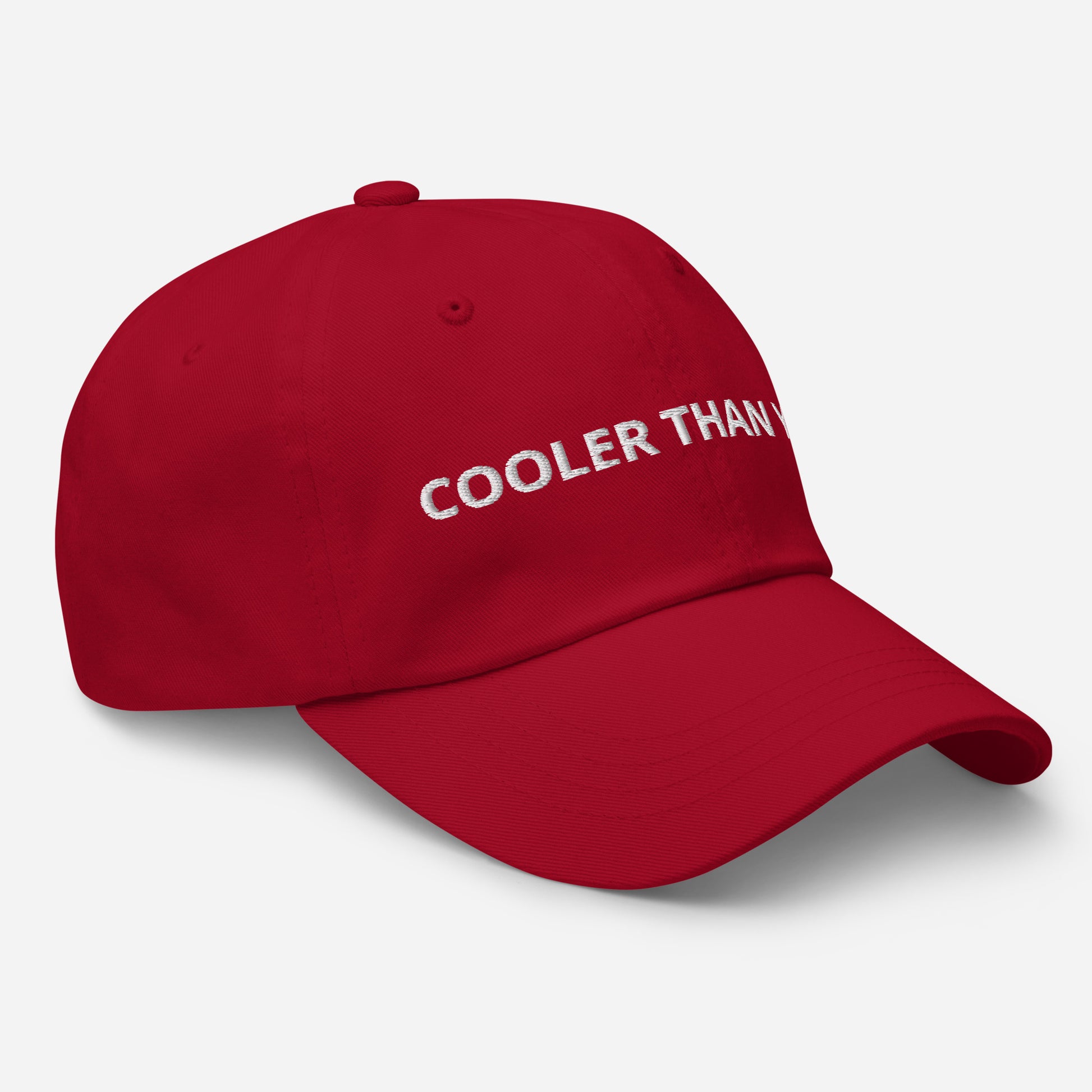 Red cooler than you dad hat