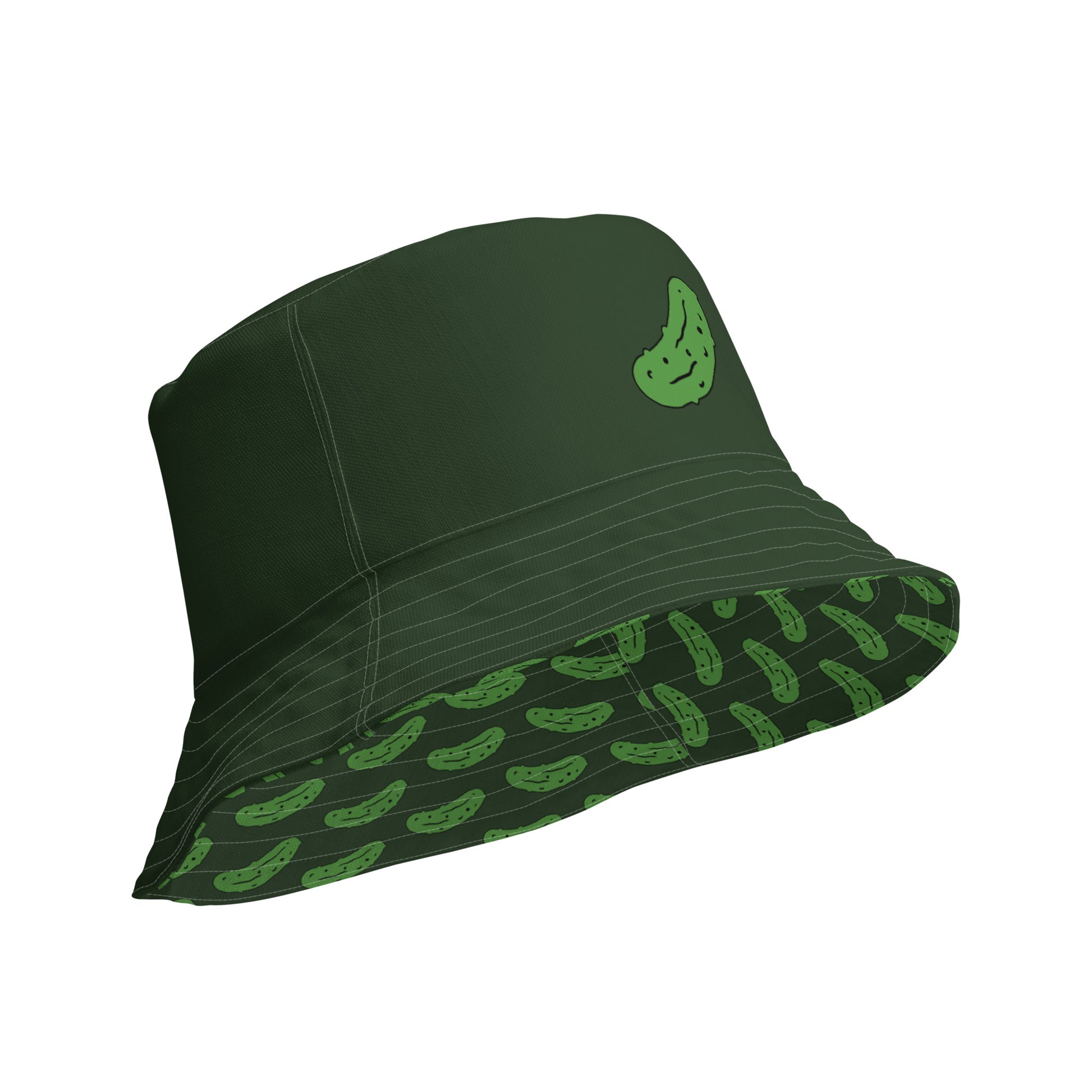 Reversible Green Pickle Bucket Hat