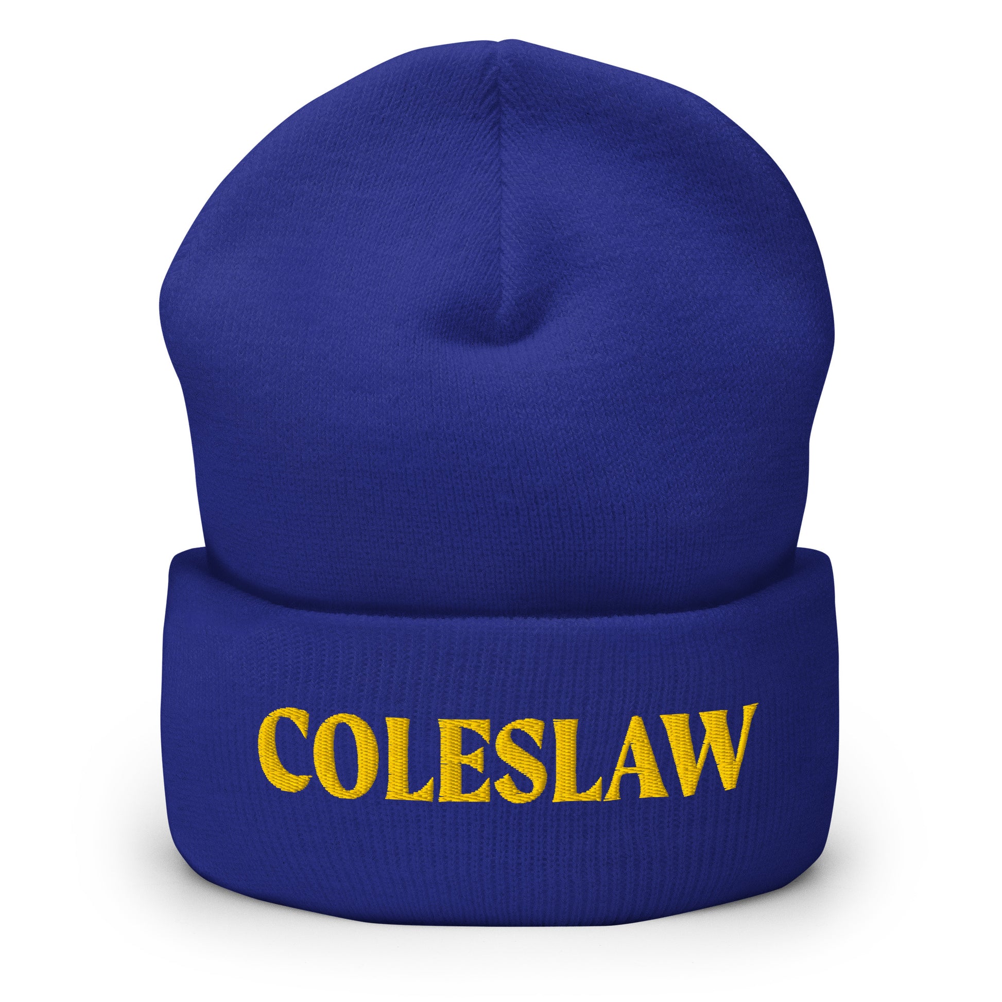 Royal Blue Coleslaw Cuffed Beanie