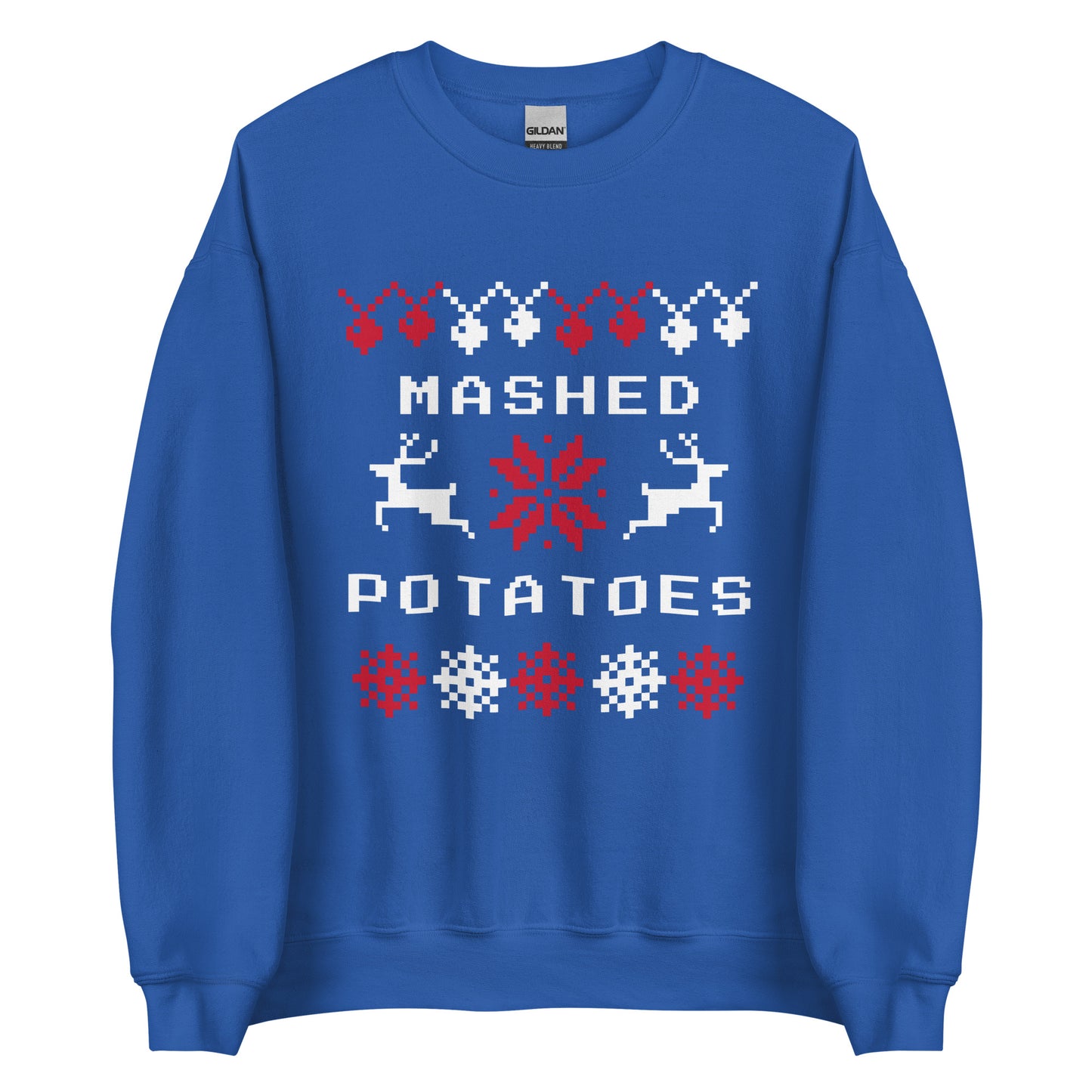 Royal Blue Mashed Potatoes Holiday Sweatshirt
