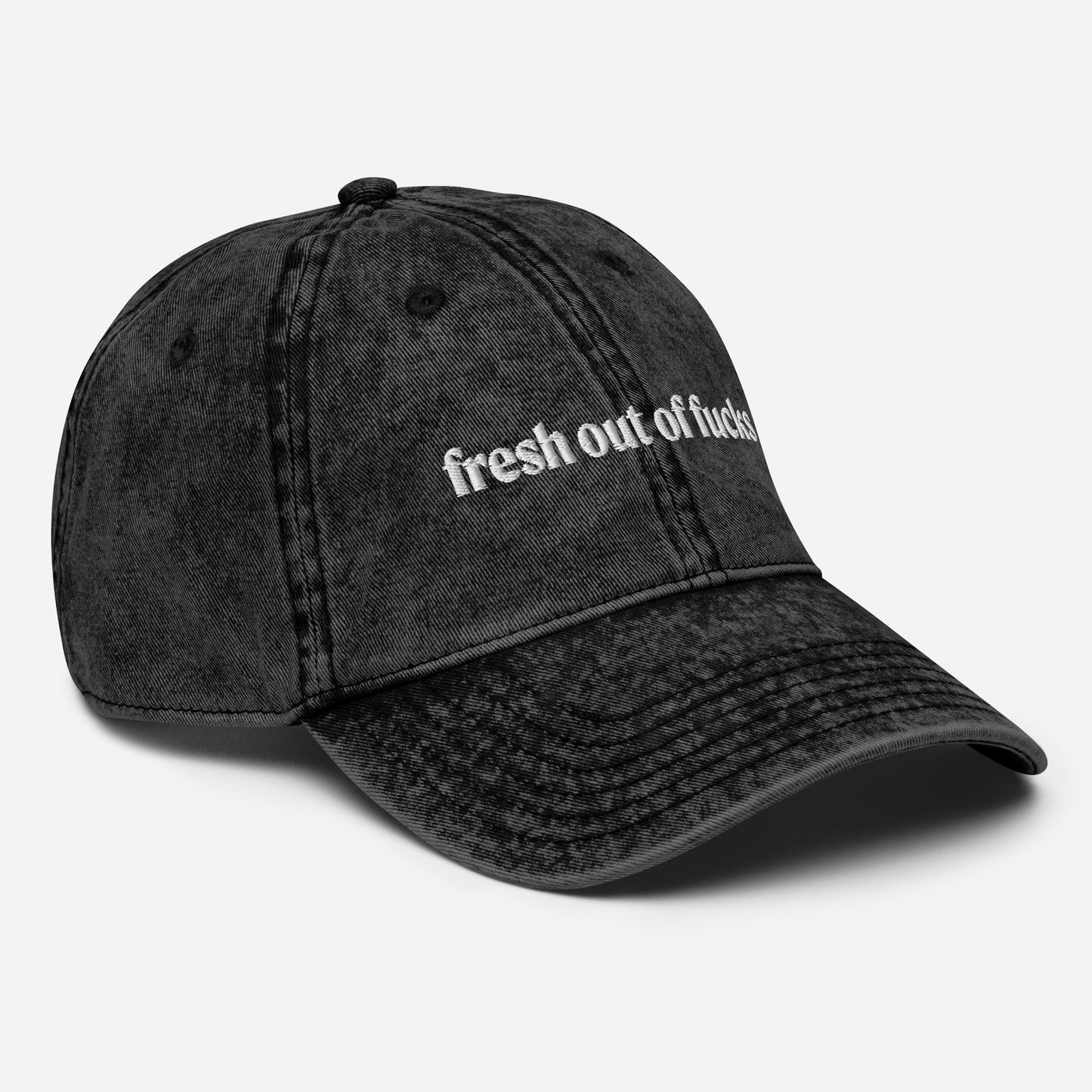Side Black - Fresh Out Of Fucks Cotton Dad Hat
