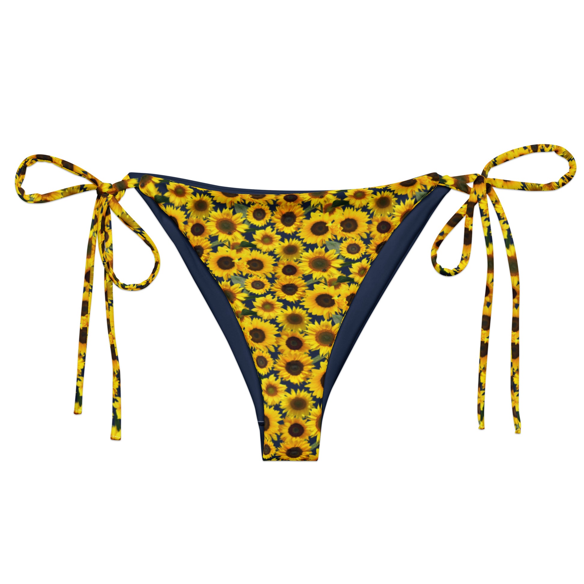 Sunflowers Recycled Bikini Bottom