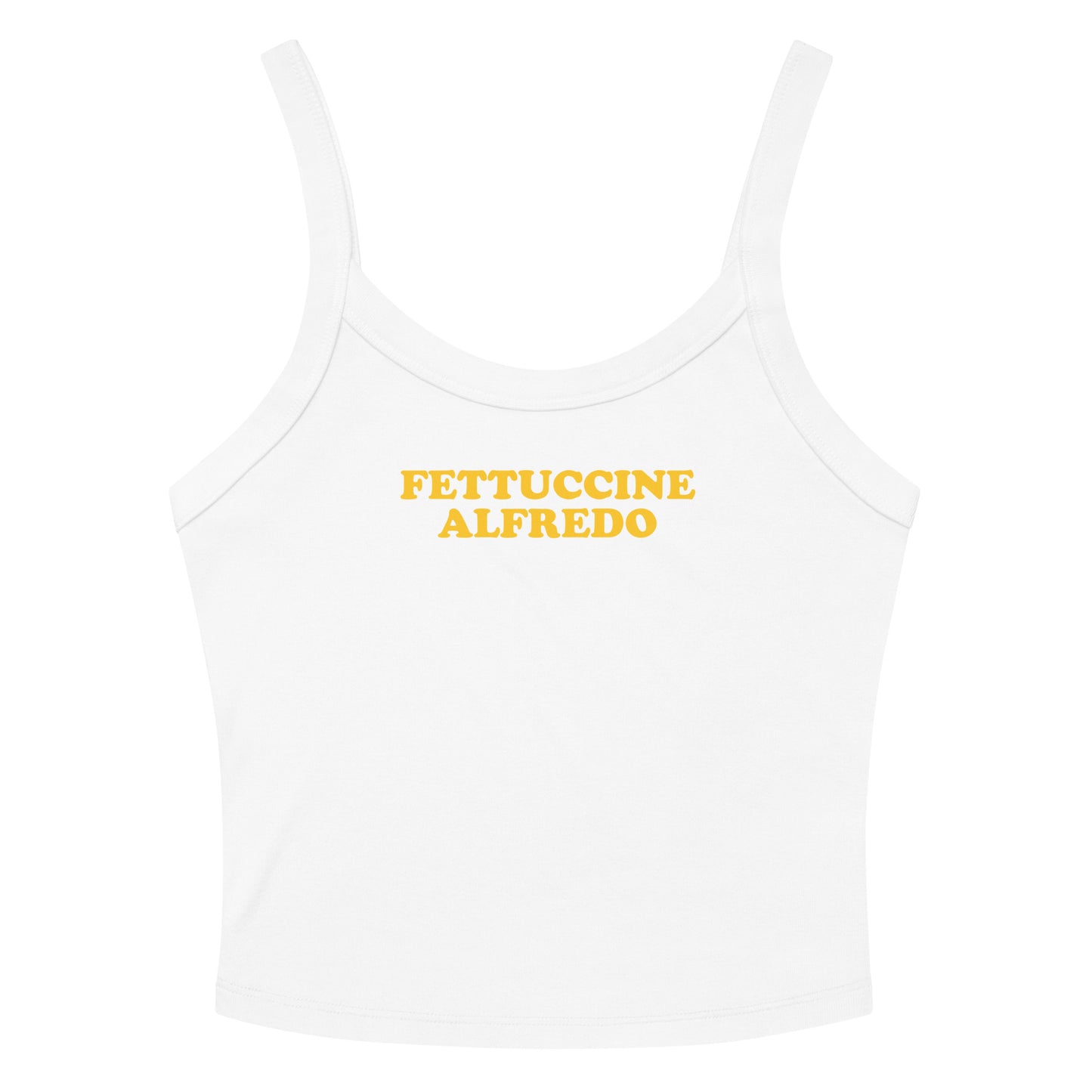 White Fettuccine Alfredo Tank Top