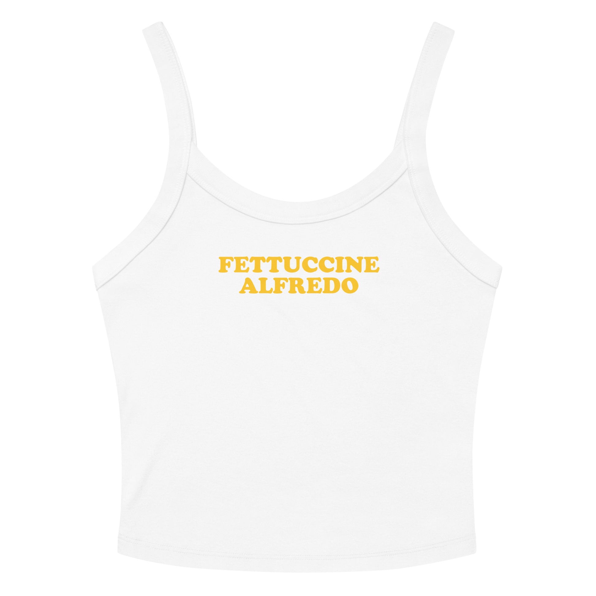 White Fettuccine Alfredo Tank Top