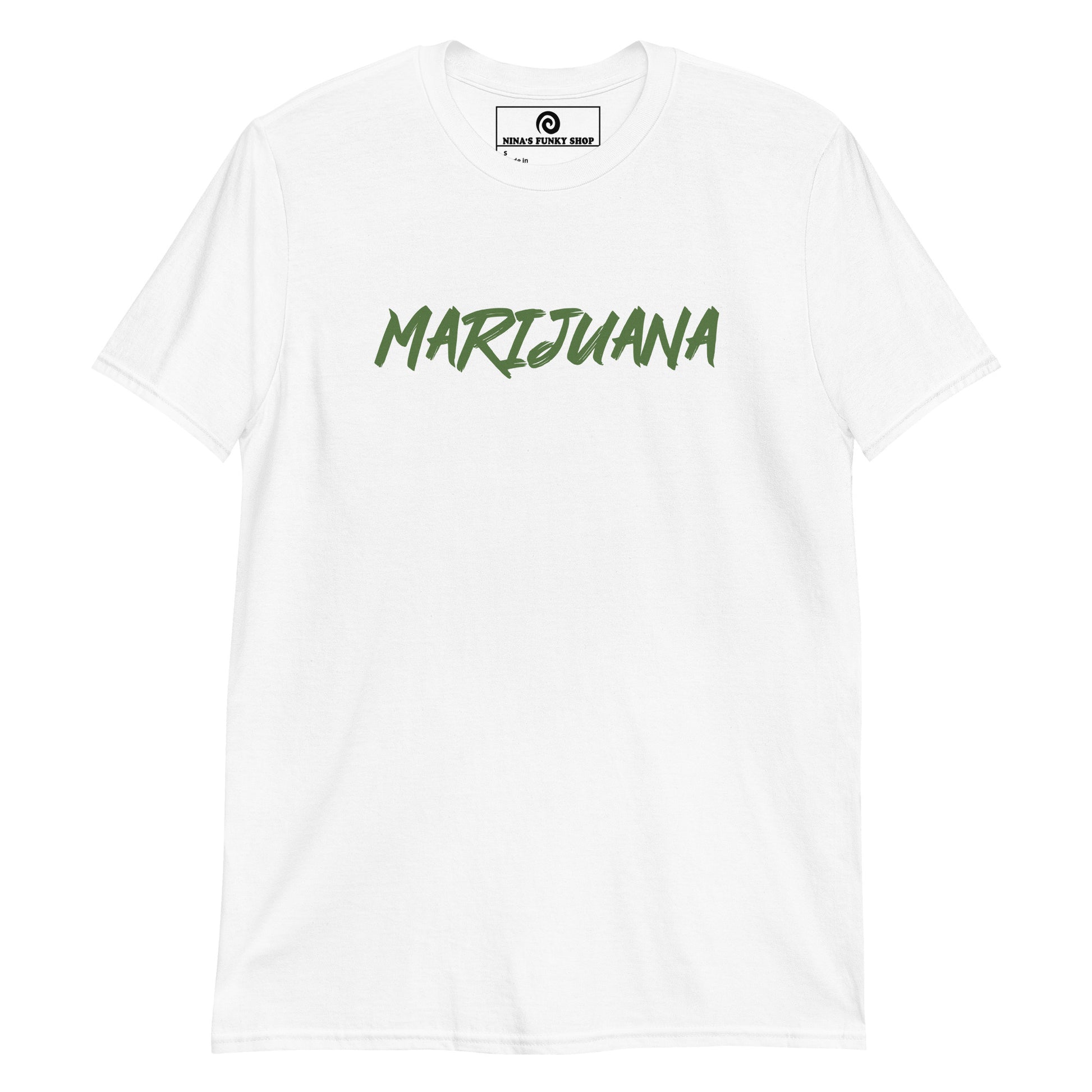 White Marijuana T-Shirt