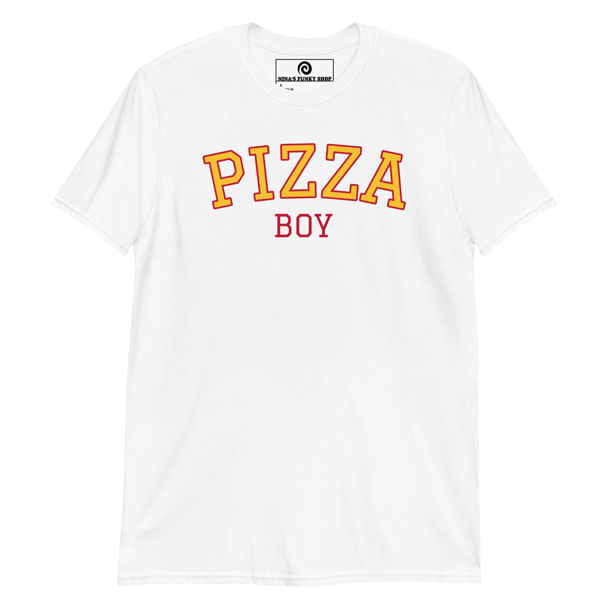 White Pizza Boy T-Shirt