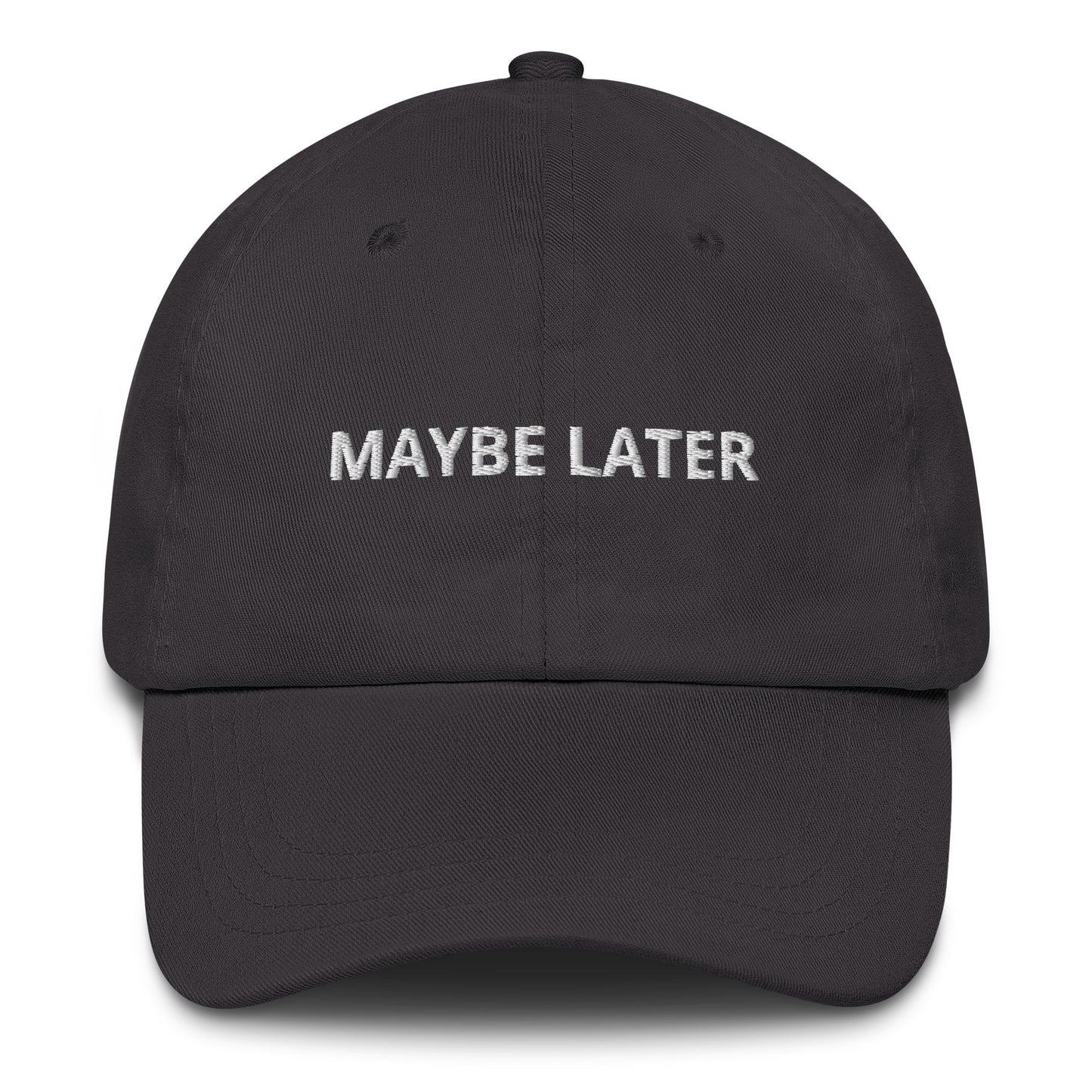 Gray Black Maybe Later Hat