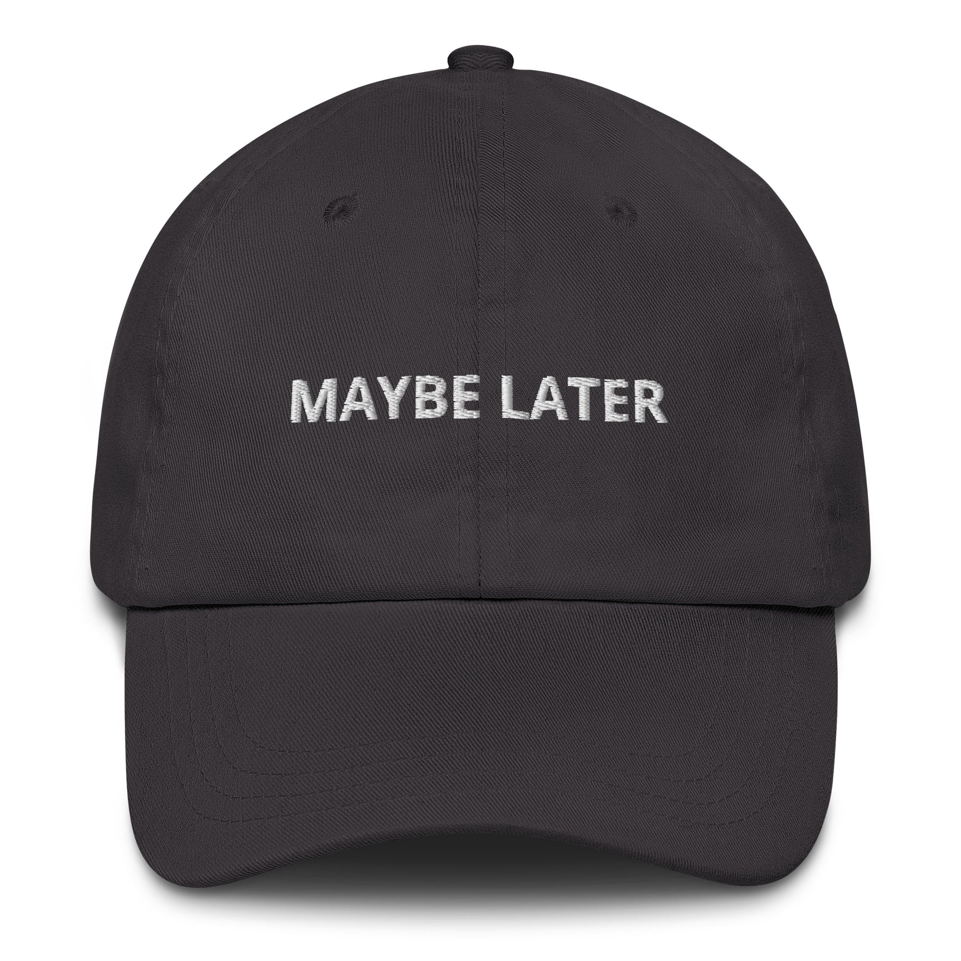 Gray Black Maybe Later Hat