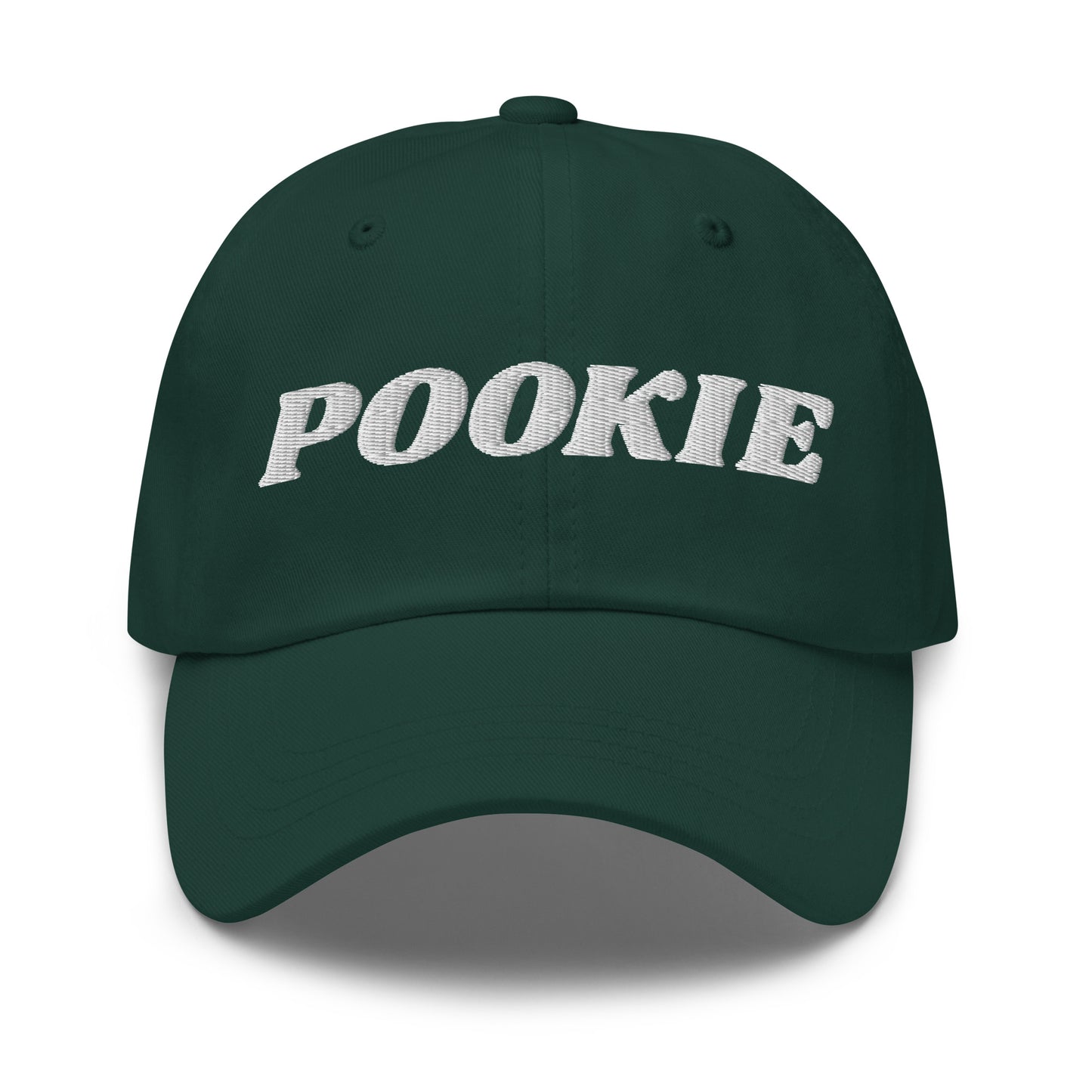 Green Pookie Hat - Our Pookie Dad Hat s comfortable, adjustable and comes in a variety of colors, expertly embroidered just for you. It's a classic dad hat that's perfect for everyday streetwear. 


