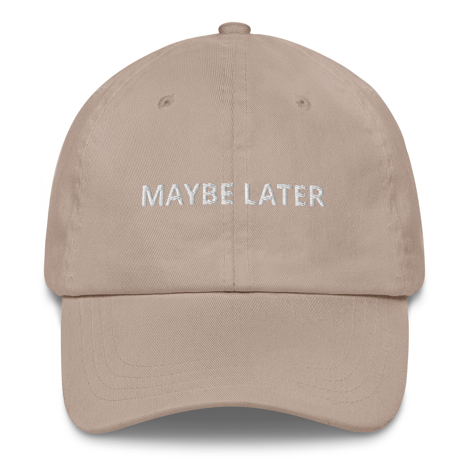 Beige Black Maybe Later Hat