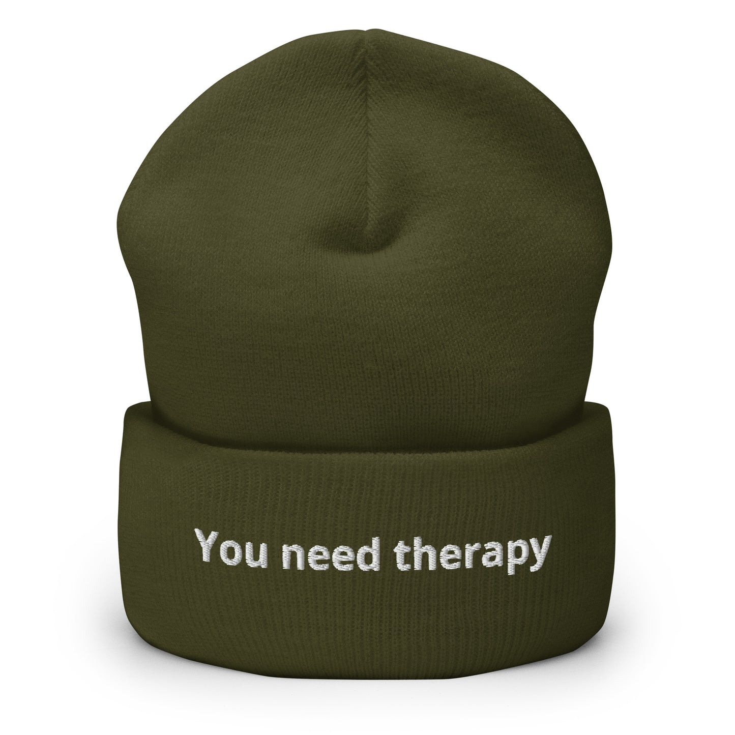 You Need Therapy Cuffed Beanie