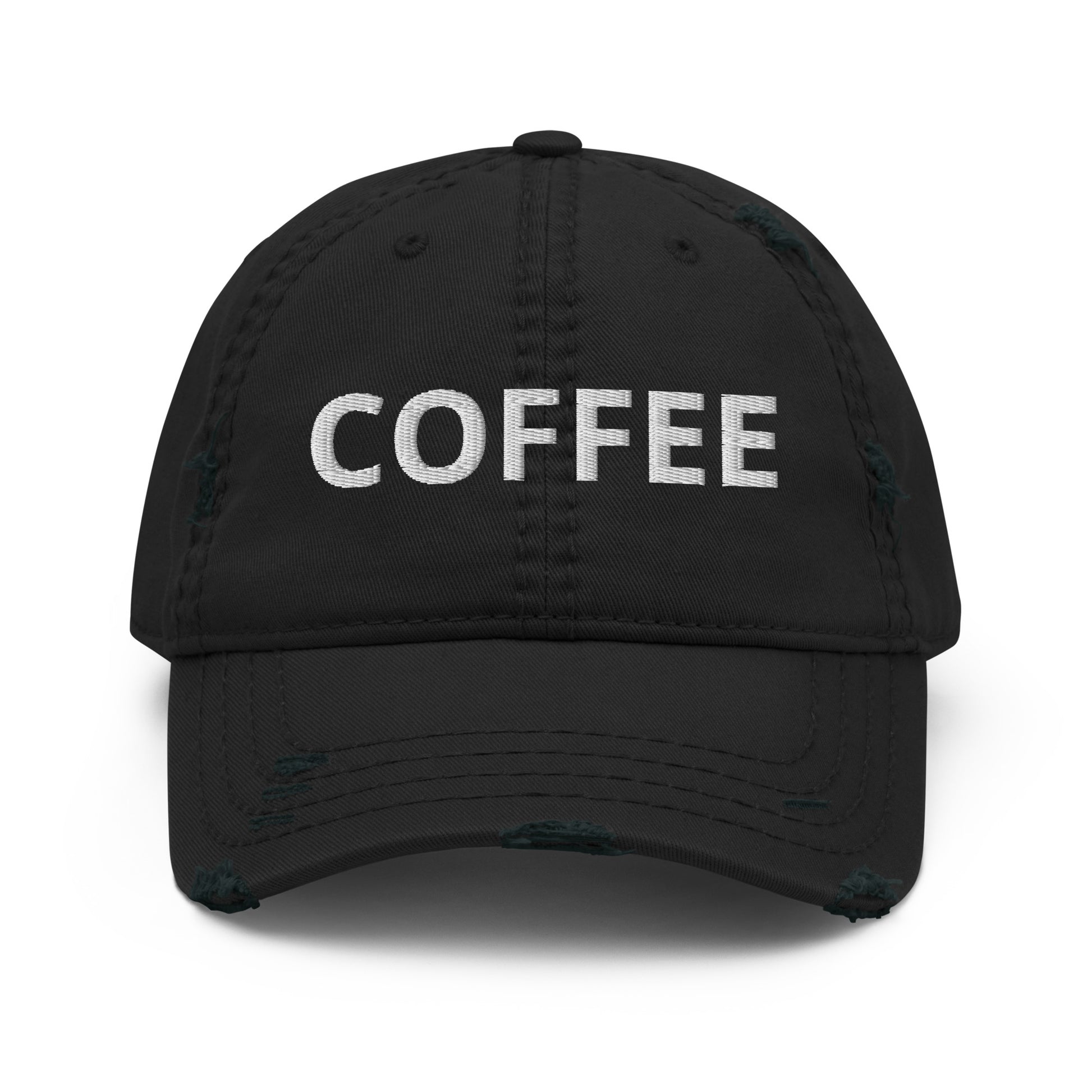 Black Coffee dad hat - Are you a coffee enthusiast? Looking for a gift for a coffee addict? Our coffee hat is just what you need. It's a classic dad hat that's comfortable, adjustable and expertly embroidered just for you.