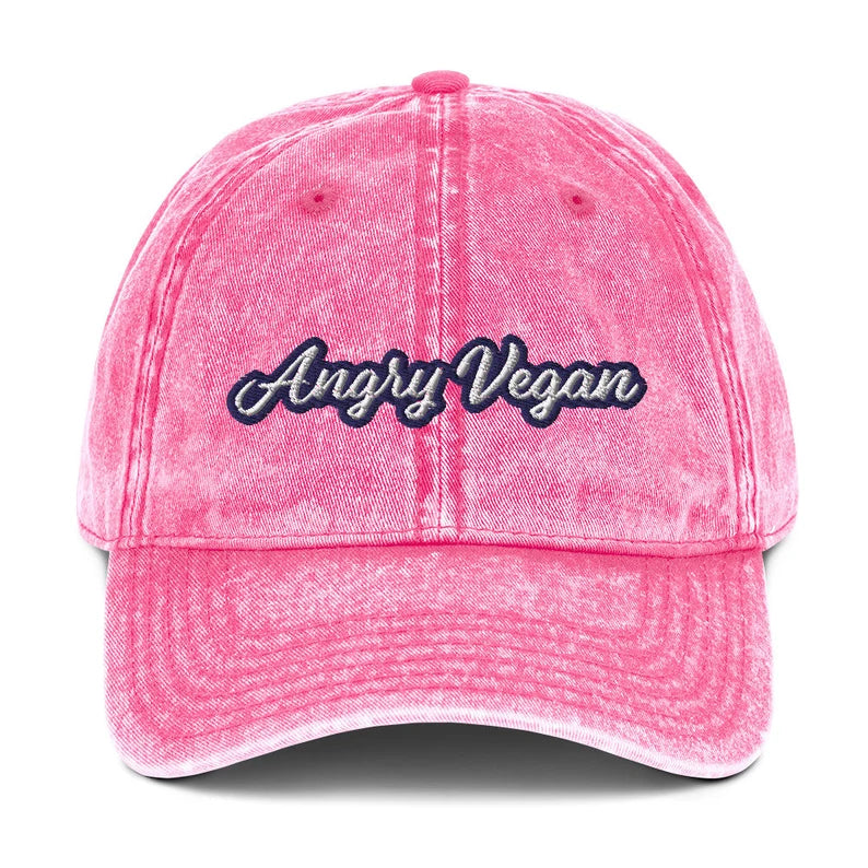 Angry Vegan Vintage Dad Hat
