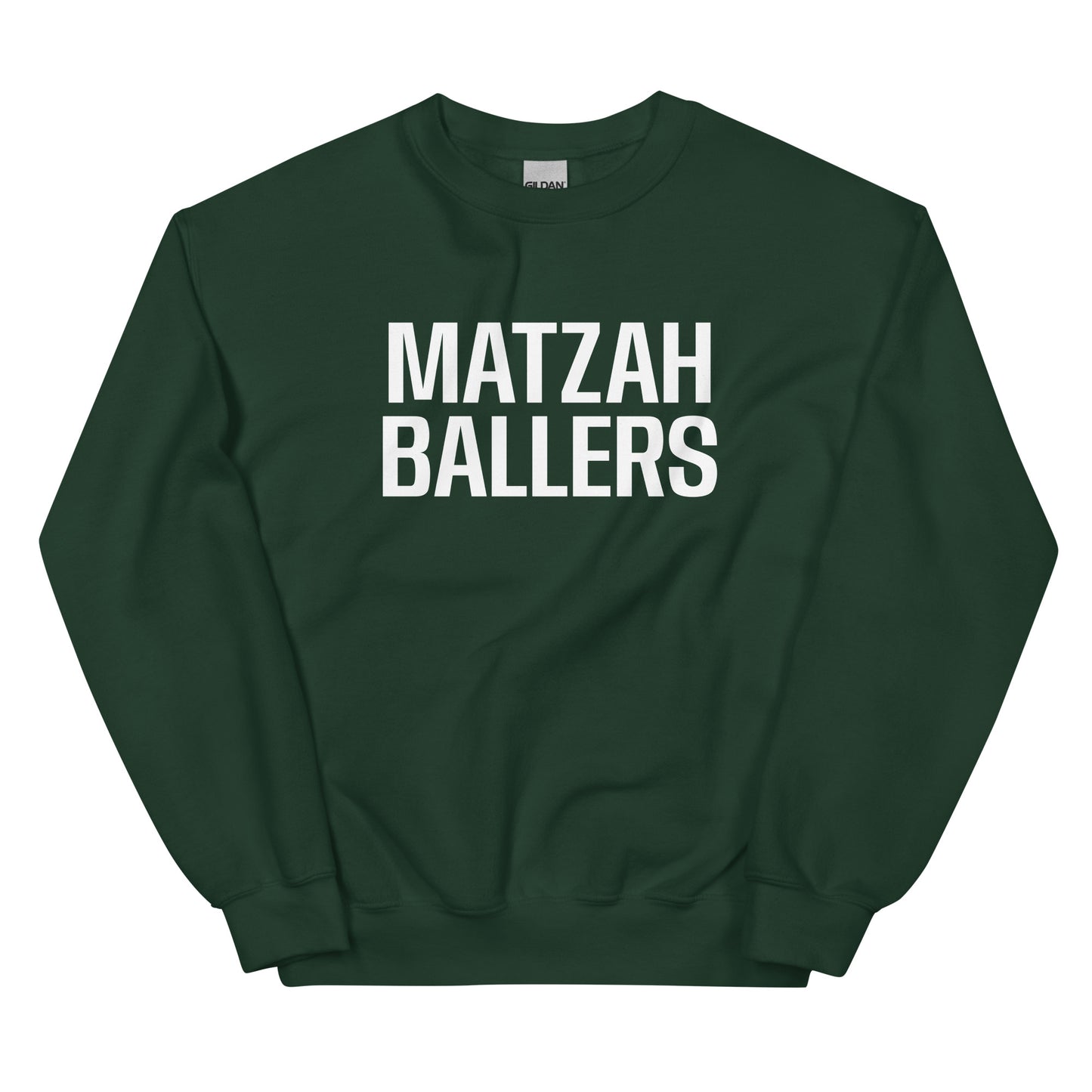 Green Matzah Baller Crewneck Sweatshirt - Our Matzah Ballers Sweatshirt is soft, cozy and made just for you! It's a funny crewneck sweatshirt, expertly printed and perfect for everyday streetwear or lounging around the house. Looking for something personalized? Shoot us a message!